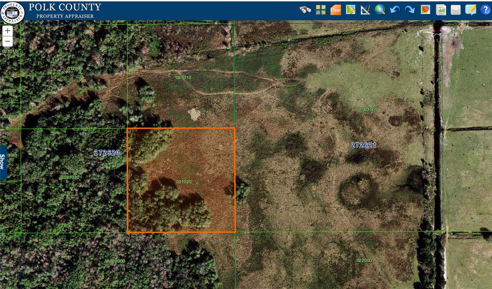 Vacant land in Davenport in the CRESCENT ESTATES UNIT B. 10.3 Acres. Unimproved, raw land. Point of reference estimated closest road Best road.  HOA Fees and taxes, lot sizes and schools; Vacant land are to be independently verified.