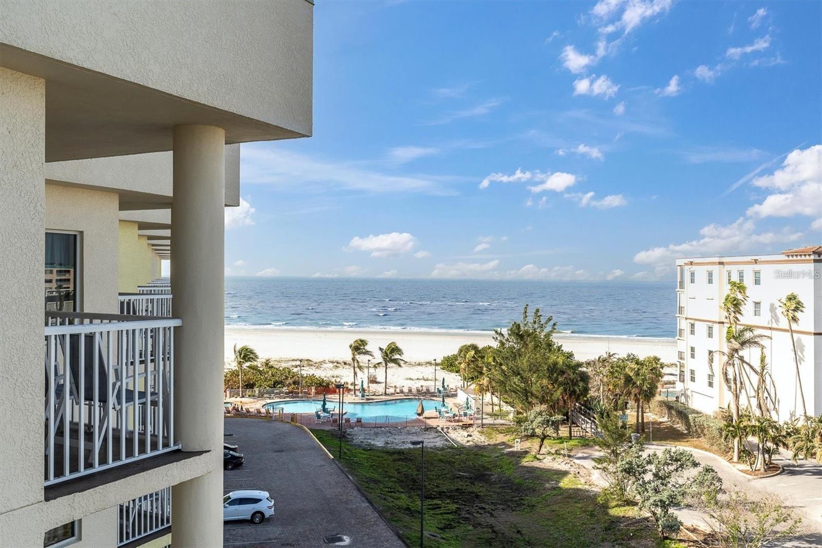 Enjoy a Gulf Coast getaway & stellar investment from the crown jewel of the area at this Treasure Island vacation condo. A RARE OPPORTUNITY to own a top floor unit at Sunset Vista Beachfront Resort. This bright and beachy 2 bedroom 2 bath condo is located on the 6th floor, directly on the gorgeous beaches of Treasure Island. Enjoy this resort style property with breathtaking views of the Gulf for your personal vacations and the added benefit of short term rental income. Current owner frequently uses the property for themselves and still showed $66,000 in rental income in 2025. 2026 is well on it's way to being booked out & Spring 2027 is filling up. A third party rental income assessment shows potential for much more for the owner that is more investment driven. The unit itself features a large kitchen with granite countertops & breakfast bar, large living area with full dining, ensuite primary bedroom, in unit washer/dryer (2023) and personal owner's closet. Seller has made several upgrades: New 15 seer A/C in June 2024 with Ecobee thermostat, light fixtures throughout, Water heater (Oct 2022), Quartz in the bathrooms(2025), fresh paint and many new coastal furniture pieces. Unit will come furnished with the exception of some of seller's personal decor items. Outside, the convenient access to the beach is wonderful plus the onsite amenities include heated pool & spa, children's splash pool, fitness center and onsite cafe and tiki bar. Just a short walk and you are at the John's Pass area featuring restaurants and shopping. For your convenience, there is an on-site rental management company or you can use outside management or even manage yourself. Ownership also comes with the convenience of an assigned parking spot for you or your guest. This is truly a chance to own one the most desired units in one the premiere Treasure Island vacation spots. Take the beach gear down to the shore for a day in the Florida sunshine, lounge by the biggest pool on the island, or grab drinks at the tropical bar. Memory making starts NOW!