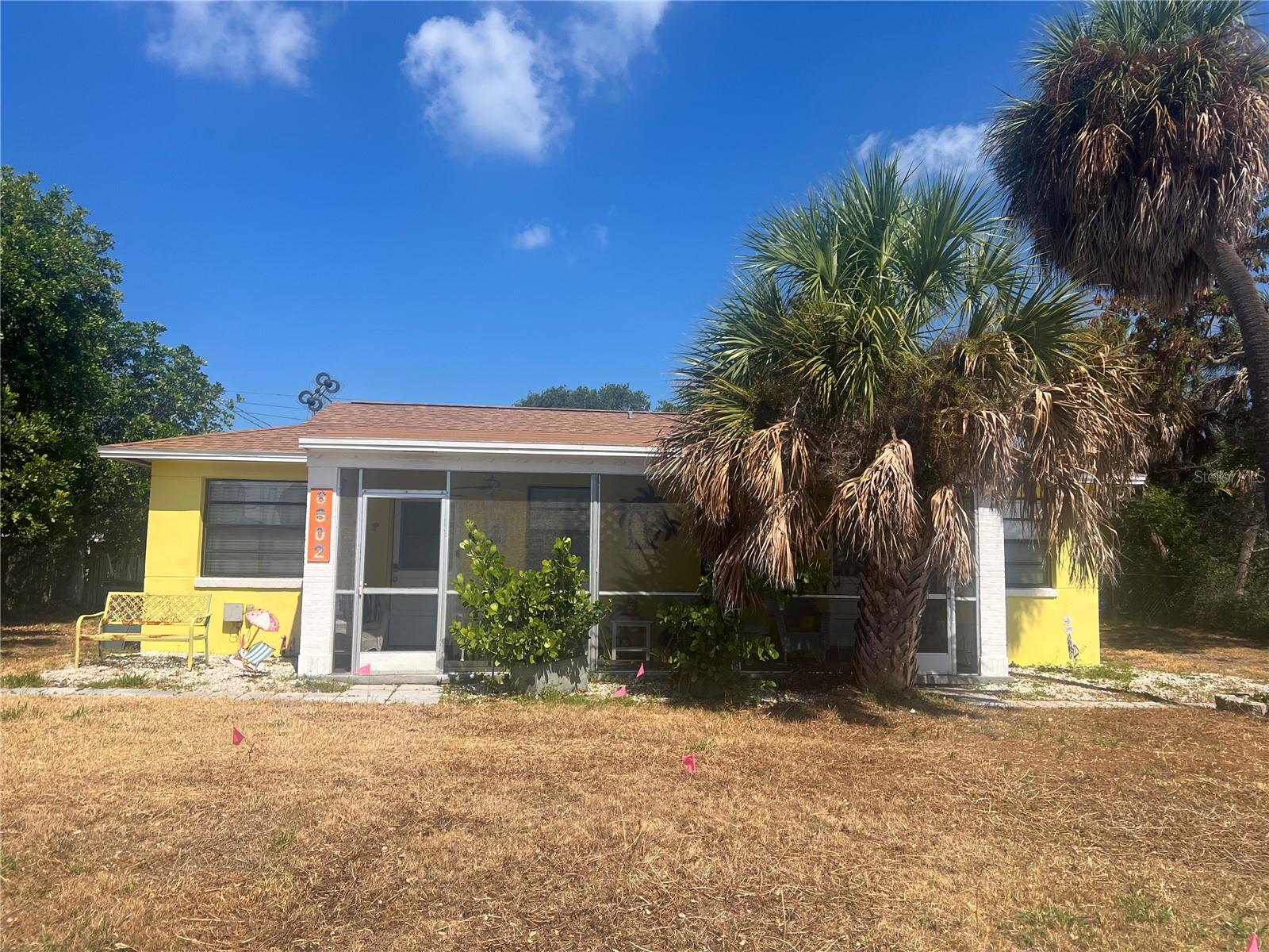 Experience the best of coastal living with this beautifully maintained, fully furnished duplex just a short walk from the pristine sands of Upham Beach in St. Pete Beach. This turnkey property features two thoughtfully designed 1-bedroom, 1-bathroom units, each offering  a private en-suite bathroom for added comfort and privacy. Both residences are tastefully furnished and move-in ready, making them ideal for personal use, seasonal enjoyment, or rental opportunities. One unit is equipped with a full-size washer and dryer, while the second features a convenient all-in-one washer/dryer combination. Step outside to a charming front porch, the perfect place to enjoy your morning coffee or relax after a day at the beach. The spacious backyard offers plenty of room for entertaining, outdoor dining, or creating your own tropical oasis. An outdoor shower provides the perfect spot to rinse off after enjoying the Gulf’s beautiful beaches. Ideally situated within short distance of award-winning Upham Beach, as well as popular restaurants, shops, and local entertainment, this exceptional property offers the ultimate beach lifestyle. Whether you’re searching for a primary residence, vacation getaway, or investment opportunity, this fully furnished duplex is ready for immediate enjoyment.