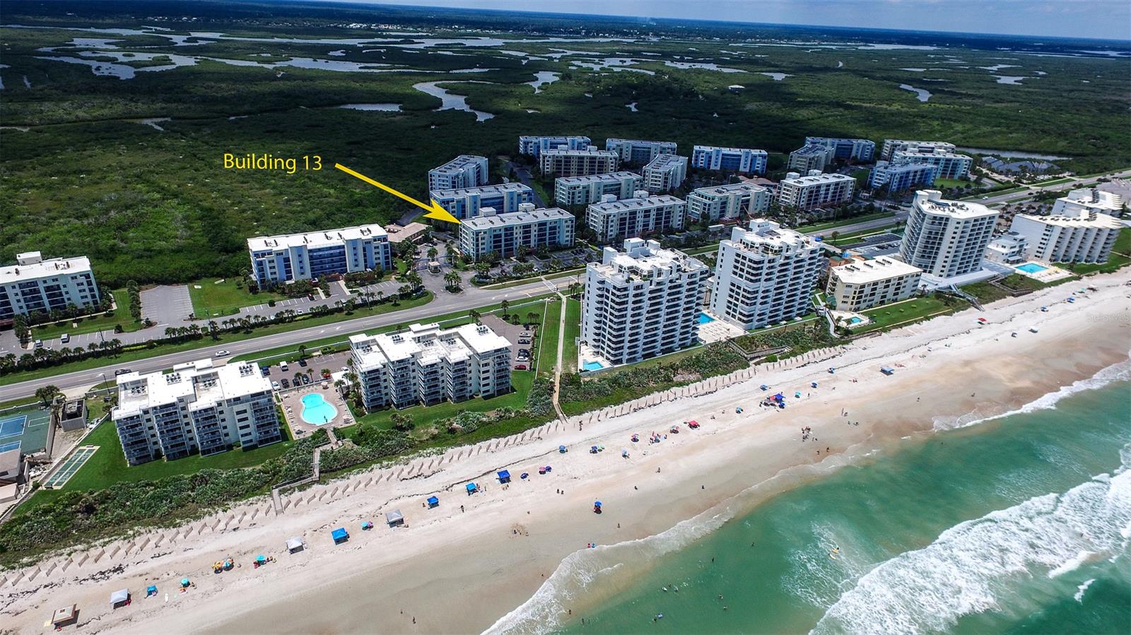 Incredible Atlantic Ocean Views From This Beautiful 4th Floor Condo. Located Steps to the Beach Access, Community Clubhouse and Pool. Ocean views the moment you step into unit foyer, dinning/living, kitchen & master suite. Well maintained one owner never rented unit offers granite counters, stainless appliances, custom closets, laundry room in unit & tiled floors through out. Enjoy the beautiful Ocean sunrises from your spacious balcony. Ocean Walk is a gated community with 2 club houses, 2 pools, tennis courts, cardio/strength training facility's and a nature board walk to view Florida's natural tropical environment. ;Water: City