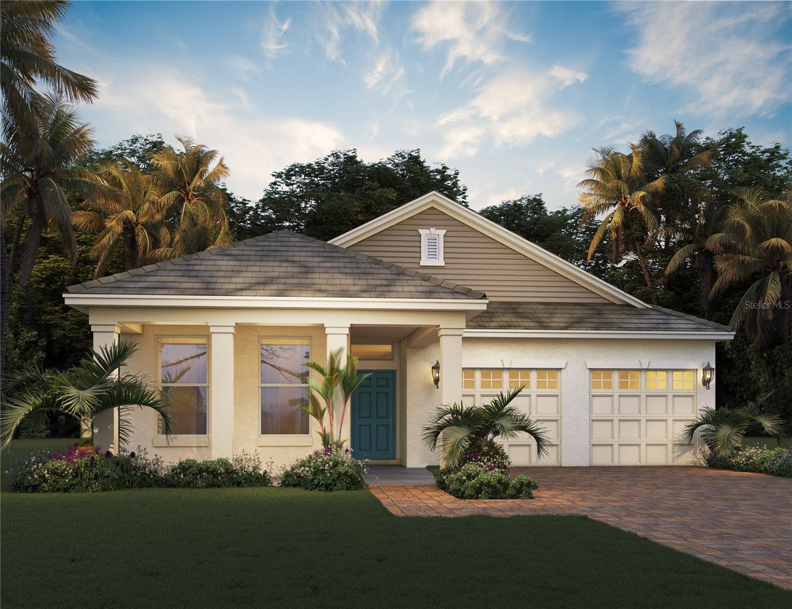 Under Construction. Waterleigh presents the Bellmore. This all concrete block constructed, one-story layout features 4 bedrooms and 3 bathrooms. A beautiful patio welcomes you to a home that optimizes living space with an open concept kitchen overlooking the living area, dining room, and outdoor lanai. Entertaining is a breeze, as this popular single-family home features a spacious kitchen island, dining area and a spacious pantry for extra storage. This community has stainless steel appliances, making cooking a piece of cake. Bedroom one, located off the living space in the back of the home for privacy. The bedroom one bathroom impresses with double bowl vanity, and spacious shower/tub space as well as a spacious walk in closet. Towards the front of the home two additional bedrooms share a second full bathroom. Across the hall a drop zone welcomes you from the garage where you will find a fourth bedroom and full bathroom. This home features a space to fit all your needs. Like all homes in Waterleigh, the Bellmore includes a Smart home technology package which allows you to control your home with your smart device while near or away. 

*Photos are of similar model but not that of exact house. Pictures, photographs, colors, features, and sizes are for illustration purposes only and will vary from the homes as built. Home and community information including pricing, included features, terms, availability and amenities are subject to change and prior sale at any time without notice or obligation. Please note that no representations or warranties are made regarding school districts or school assignments; you should conduct your own investigation regarding current and future schools and school boundaries.*