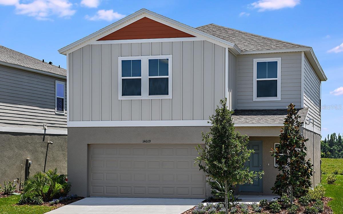 Brand-new Casa Fresca home!
This two-story home has space for the whole family—and then some! This 4-bedroom home boasts an open-concept living space, upstairs recreation space, oversized his and her walk-in-closets, an upstairs laundry room for convenience, all-new GE kitchen appliances, quartz countertops throughout, and so much more. Get transported to a tranquil beach in the Caribbean! The beautiful contrast between the wht. cabinetry and grey quartz countertops pair elegantly with the grey-toned, wood-look flooring.

Our boldly unboring homes are now available at Pasadena Point, a new home community located off of Overpass Road in Wesley Chapel, FL. Residents here enjoy plenty of shopping, dining, and recreational options as Pasadena Point will be just 5.5 miles from Wesley Chapel District Park, 5.5 miles from Zephyr Commons, 8 miles from The Grove at Wesley Chapel, and 10 miles from The Shops at Wiregrass. Model home open daily.

Images shown are for illustrative purposes only and may differ from actual home. 
Exterior disclaimer statement: Exterior image shown for illustrative purposes only and may differ from actual home.
Completion date subject to change.