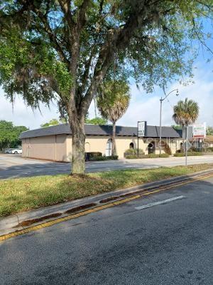 First floor office suite available now (1,740 sq. ft.)   Great location at the center of Kissimmee.   Ample parking and easy access.   This suite has a waiting room, receptionist area, 4 private offices, a large open work area, two private bathrooms and a breakroom.  A large pole sign on Main Street/441 is reserved exclusively for this suite.  Ideal for most professional uses including accounting office, title company, real estate office, law firm.  We are not able to accommodate schools, churches or training centers.