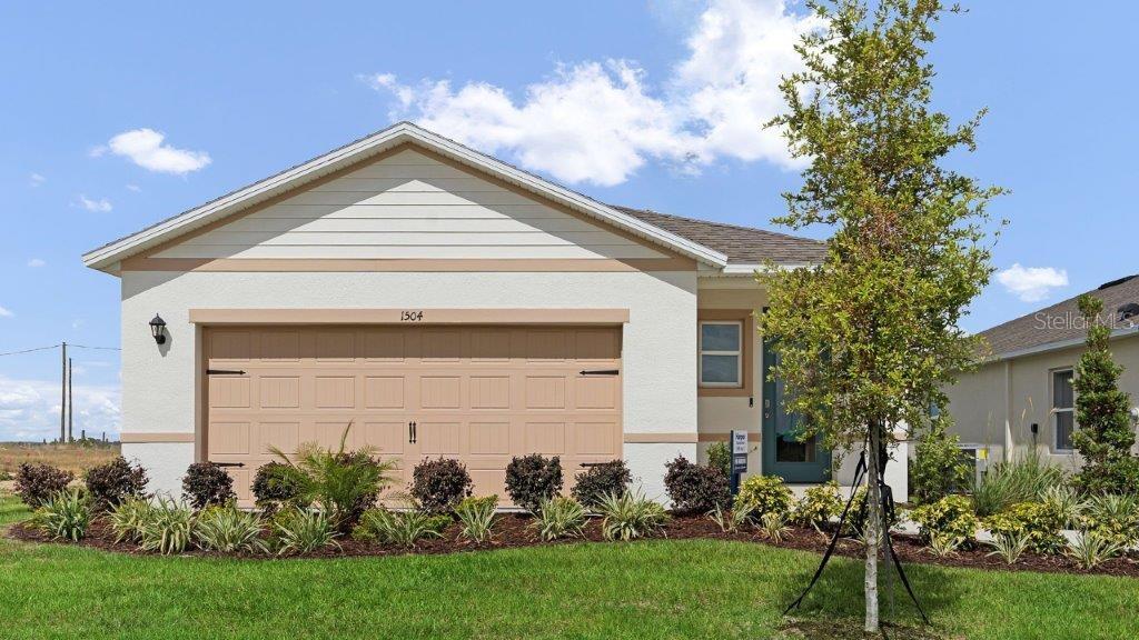 Under Construction. Magnolia Pointe presents the Harper, available to build in Umatilla, Florida. A front porch welcomes to you into one-story all concrete block construction home. Designed to optimizes living space with an open concept kitchen that overlooks the versatile great room and large covered lanai. The well-appointed kitchen features an island with bar seating, oversized walk-in pantry and sleek stainless-steel appliances! Bedroom one is located behind the kitchen and has an ensuite bathroom with double vanity and spacious walk-in closet providing substantial storage space. A second bedroom and bath are located at the rear of the home. Just off the great room is the versatile fourth bedroom, perfect to meet your needs. *Photos are of similar model but not that of the exact house. Pictures, photographs, colors, features, and sizes are for illustration purposes only and will vary from the homes as built. Home and community information including pricing, included features, terms, availability, and amenities are subject to change and prior sale at any time without notice or obligation. Please note that no representations or warranties are made regarding school districts or school assignments; you should conduct your own investigation regarding current and future schools and school boundaries.*