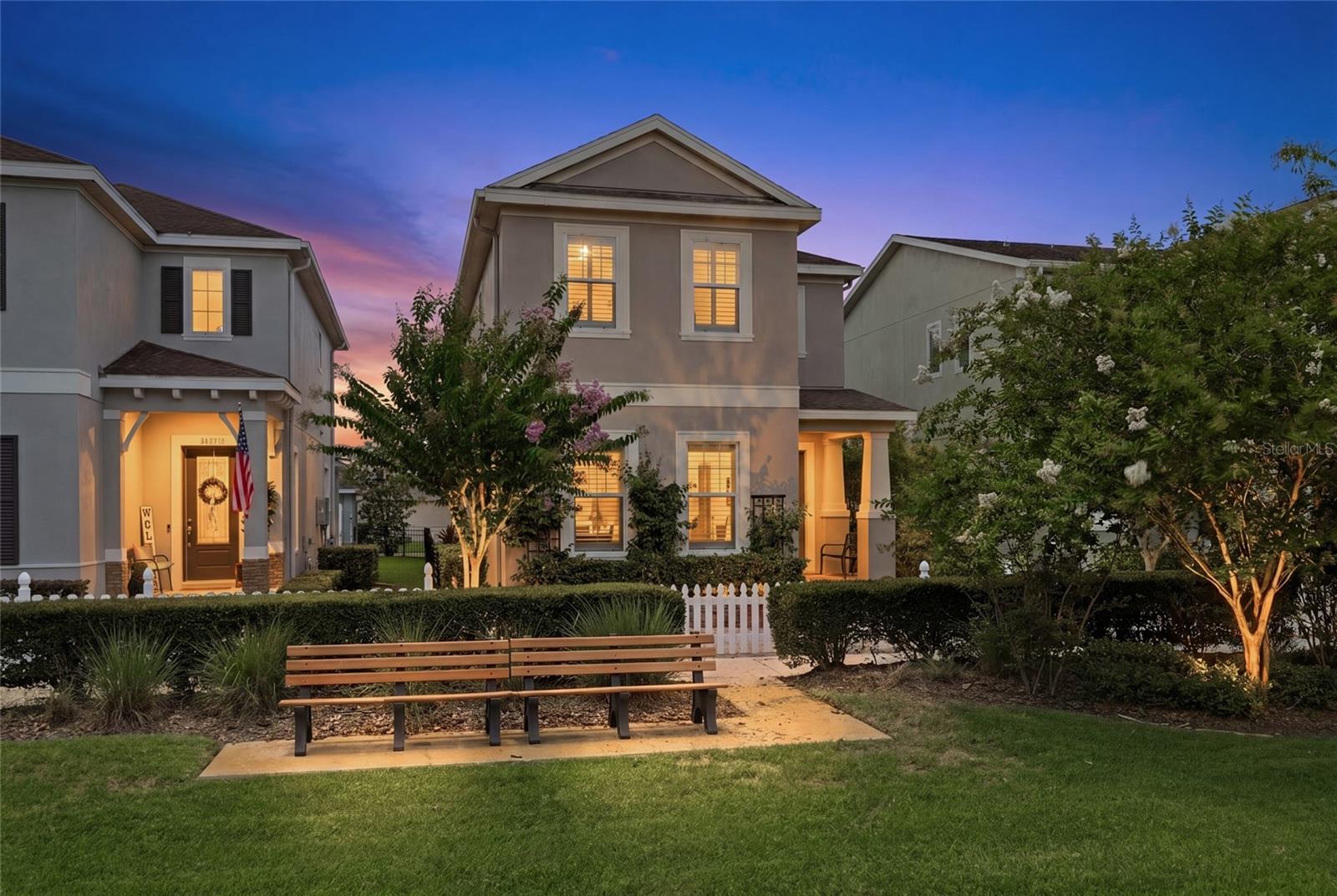 Experience the perfect combination of location, updates, and lifestyle in one of Riverview's most desirable communities. This beautifully updated 3-bedroom plus den, 2.5-bath home offers thoughtfully designed living space in one of the area's most walkable neighborhoods.
Enjoy the convenience of being just steps from Starbucks, Publix, restaurants, medical offices, daycare centers, and schools, including proximity to Winthrop Charter School. Target, fitness centers, AdventHealth, I-75, and Downtown Tampa are all just minutes away.
This move-in-ready home has been extensively improved, including a complete exterior repaint, new exterior AC unit (2025), new picket fence (2025), updated first-floor flooring (2021), remodeled half bath, new second-floor carpeting (2024), and a new dishwasher. The kitchen features a Bosch refrigerator, granite countertops, gas cooking, an in-wall oven, tall cabinetry with under-cabinet lighting, and ample storage.
The outdoor space is designed for entertaining and relaxation with a screened lanai, fire pit, decorative water fountain, and an outdoor TV that conveys with the home. Additional highlights include plantation shutters, hurricane shutters, generator hookup, a custom primary closet organization system, pre-wiring for security and speakers, and included washer and dryer.
Best of all, this property does not require flood insurance, offering added savings and peace of mind.