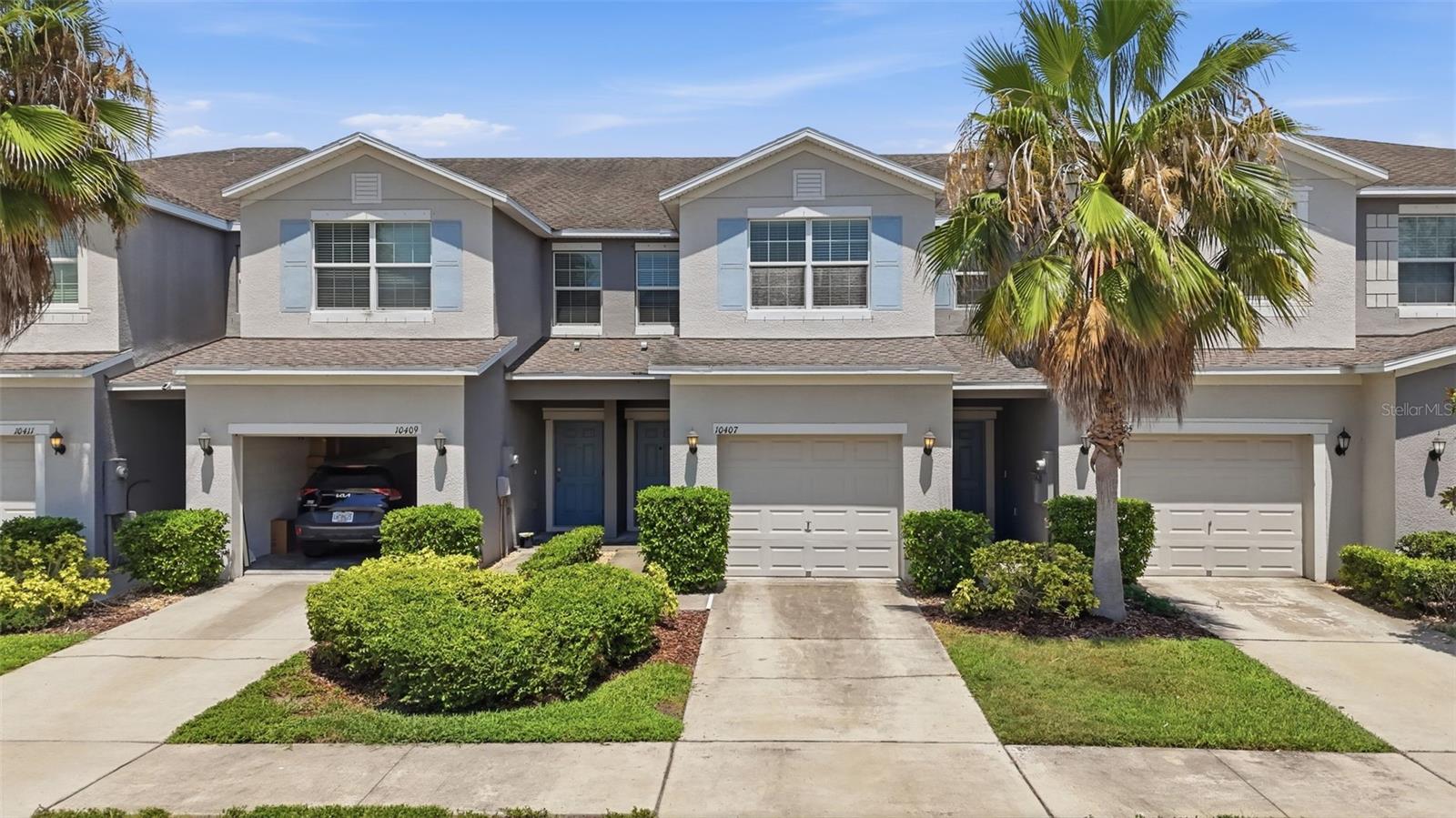 Your future begins in this like-new Riverview townhome, delivering effortless Florida living with NO CDD fees. The HOA handles all exterior maintenance, water, and sewer, ensuring a near maintenance-free lifestyle. This 3-bedroom, 2.5-bath, 1749 sqft residence features a complete kitchen appliance package, 36” raised-panel cabinets, and low-maintenance ceramic tile flooring in the foyer, kitchen, laundry, and all baths. Comfort is key with ceiling fans throughout and a programmable thermostat. The owner's suite includes a spacious walk-in closet, complementing the convenient 1-car garage. Located just minutes from Apollo Beach and Little Manatee River State Park, this prime Riverview setting offers abundant recreation and leisure. Enjoy quick access to I-4 and I-75 for seamless commutes and proximity to shopping and dining. A Florida-friendly landscaping package adds to the appeal of this soon-to-be-completed modern home.