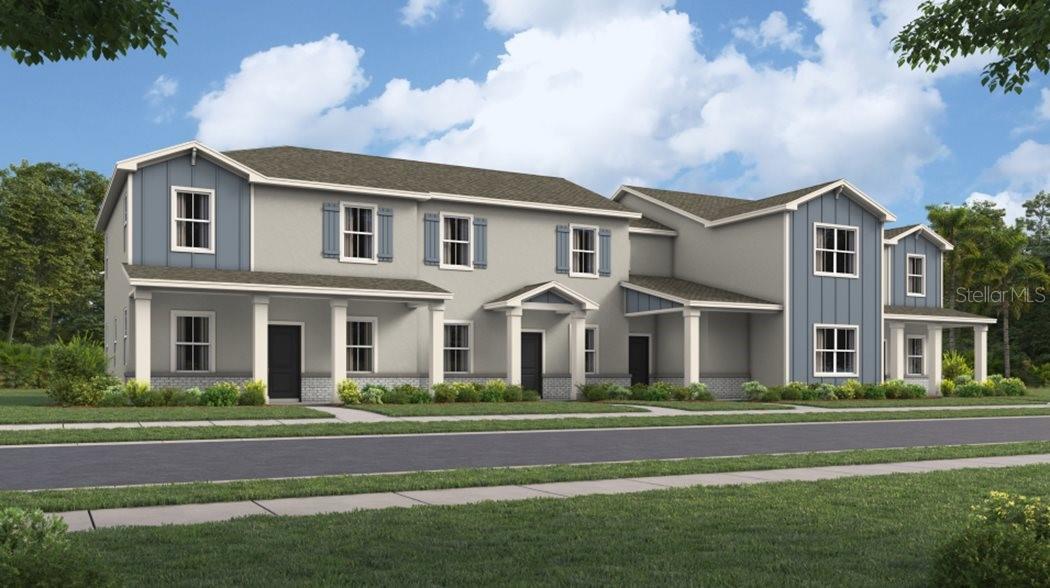 Under Construction. Welcome to the light & bright Landcaster! This elegant townhome covers two stories and includes three bedrooms, two and one-half bathrooms with a two-car rear load garage. The front door opens onto the spacious open concept combination living room and dining room. There is also a laundry room with washer and dryer and a fully equipped kitchen that leads to an beautiful patio. The luxurious upstairs master suite has a private bathroom and a roomy walk-in closet. Every home comes with Lennar’s Everything’s Included® promise, which includes new appliances as well as quartz countertops, blinds, and more in the price of your home. There are also home automation features such as keyless door locks and video doorbells in the Connected Home by Lennar®. Trail Townhomes is a new series providing brand-new townhomes at the Bronson’s Ridge masterplan, now selling in Apopka, FL. Residents enjoy a relaxing resort style swimming pool and fully equipped playground. There are great schools, and the community features proximity to major highways including FL-429 and FL-414, providing convenient commutes and travel. Nature lovers will have access to natural springs and wildlife parks, including King's Landing, Wekiwa Springs State Park and more. Bronson’s Ridge has the perfect balance of convenience and nature.