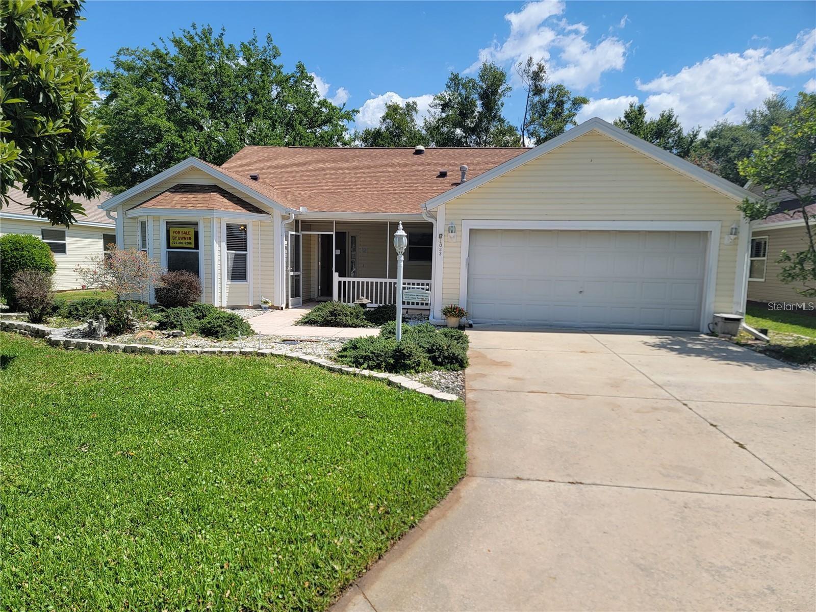 **BOND PAID on this charming CYPRESS Model in the highly desirable Village of Glenbrook!** Next door to Polo Ridge  This beautifully maintained **3-bedroom, 2-bath home** offers comfort, style, and peace of mind with numerous updates throughout. Enjoy relaxing in the **large screened Florida room**, perfect for year-round enjoyment and entertaining. Major improvements include a **new roof (2023)**, **updated HVAC (2018)**, **new appliances**, **updated hot water heater 2020**, and **leaf gutter guards (2023)**. Inside, you’ll find **ceramic tile flooring**, a **solar tube skylight** bringing in natural light, and an updated kitchen featuring **freshly painted wood cabinets**. The seller is offering a **$3,000 credit at closing toward new kitchen countertops**, and a **new touchless kitchen faucet** is included. Additional enhancements include **updated lighting and ceiling fans** . The spacious **primary suite** features **two walk-in closets**, **dual sinks**, and a **new toilet**. The lanai is already **wired for a TV** and includes **220-volt wiring for a hot tub**, adding even more possibilities for outdoor living. This move-in ready home combines charm, updates, and value in a fantastic location—**come see all it has to entice you.  Needs a loving owner to make it your own!