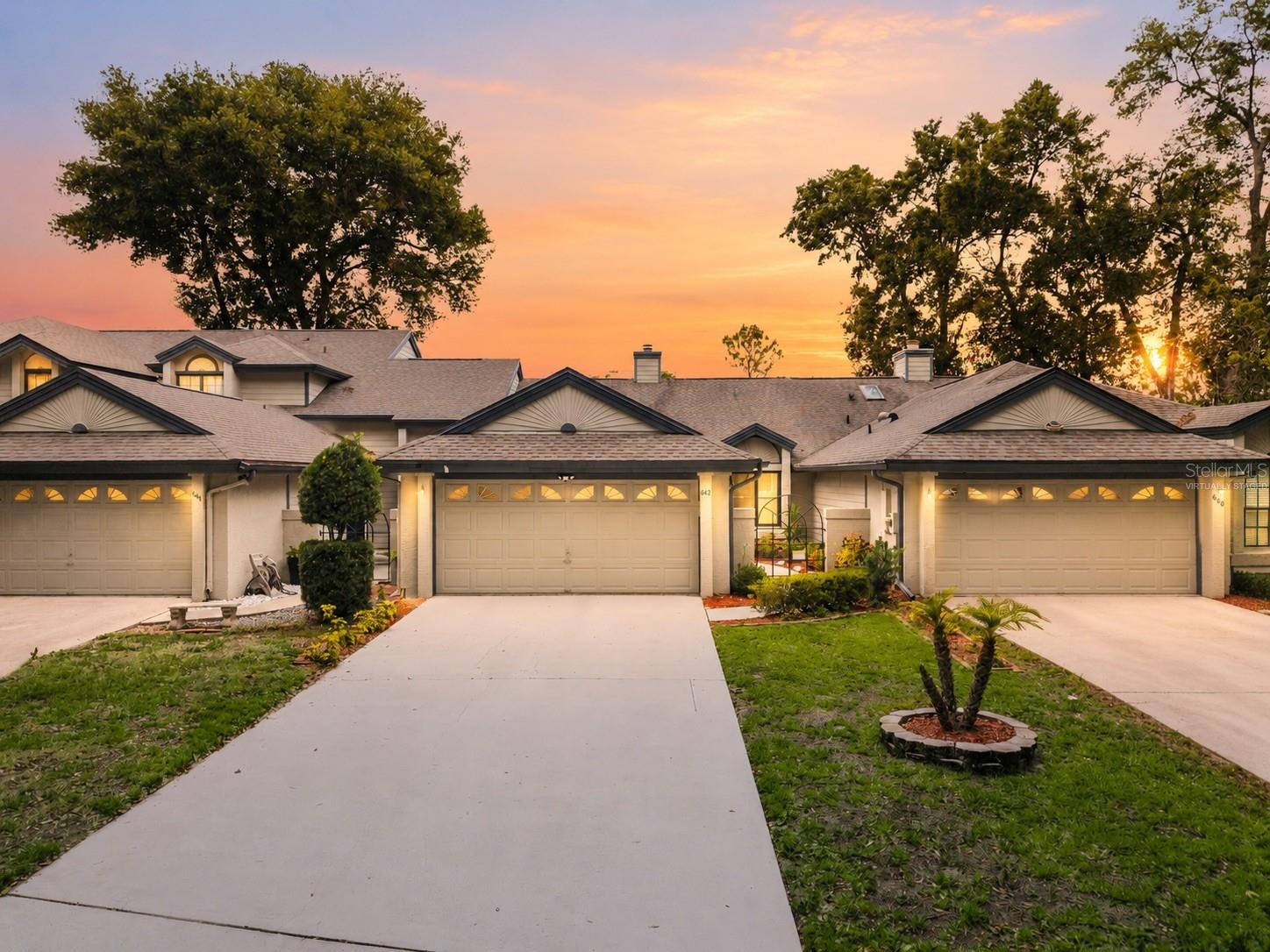 One or more photo(s) has been virtually staged. Welcome home to 642 Elm Creek Court in the heart of Altamonte Springs! This beautifully updated home offers a long list of recent improvements and modern upgrades, making it truly move-in ready. Major updates include new windows and a new sliding glass door in 2025, new pavers in 2023, fresh interior paint in 2023, a new AC system in 2022, and a new water heater in 2023. The fully remodeled kitchen features stunning Torque quartz countertops, soft-close cabinetry, and Frigidaire Gallery appliances installed in 2024. Bathrooms were refreshed in 2024 with updated vanities and toilets, while additional upgrades throughout the home include new doors, outlets, blinds, smoke detectors, AC vents, light fixtures, outdoor lighting, gutters, and a washer and dryer installed in 2024. Enjoy cozy evenings by the wood-burning fireplace and appreciate added functionality with front yard sprinklers and a generator-ready wiring setup. Located directly beside Mile Marker 1 of the scenic Seminole Wekiva Trail, access directly from the back yard, this property offers convenient access to miles of biking, walking, and outdoor recreation while remaining close to shopping, dining, and major roadways. The HOA fees include lawn care, termite bond, exterior painting and more. This home is also in a wonderful A-Rated School district, and the neighborhood features two swimming pools, playground, tennis/pickleball courts and clubhouse!
