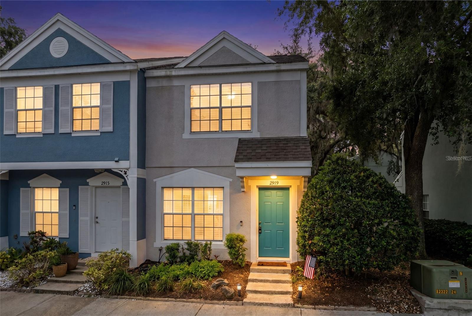 Virtually Staged. Welcome to this charming two-story end-unit townhome in the sought-after Chase Townhomes community of Lake Mary, ideally located just moments from vibrant Downtown Lake Mary and the SunRail station.

Enjoy the convenience of being near Lake Mary's popular Farmers Market, acclaimed restaurants, boutique shopping, scenic lakes, and Central Park, offering a lifestyle rich in recreation, entertainment, and community events.

Inside, you'll find a bright and inviting open-concept floor plan with all living areas conveniently located on the first floor. The kitchen, dining, and living spaces flow seamlessly together, creating the perfect setting for both everyday living and entertaining. The kitchen features a full appliance package, abundant cabinetry, and a pass-through opening to the dining area, making it easy to stay connected with family and guests while hosting.

Sliding glass doors lead from the kitchen to a private covered patio with an additional storage room. Beyond the patio, a peaceful courtyard provides a tranquil outdoor retreat—perfect for enjoying your morning coffee, unwinding after a long day, or simply relaxing amidst the lush surroundings.

Upstairs, both bedrooms feature en-suite bathrooms, offering privacy and comfort. The spacious primary suite includes dual closets and ample natural light.

Additional features include a downstairs half bath, laundry closet, and extra storage space.

Recent upgrades include a NEW HVAC system, fresh interior paint, stunning new laminate flooring upstairs, and a new dishwasher.

Residents enjoy access to excellent community amenities, including a swimming pool, fitness center, and clubhouse. The HOA provides a truly low-maintenance lifestyle, with Cable TV, exterior and grounds maintenance, common grounds exterior pest control, and trash service all included.

Conveniently located near shopping, dining, and entertainment, this home also offers easy access to I-4, SR-417, and SunRail, making commutes to Downtown Orlando, Winter Park, area attractions, and Florida's beautiful beaches a breeze.