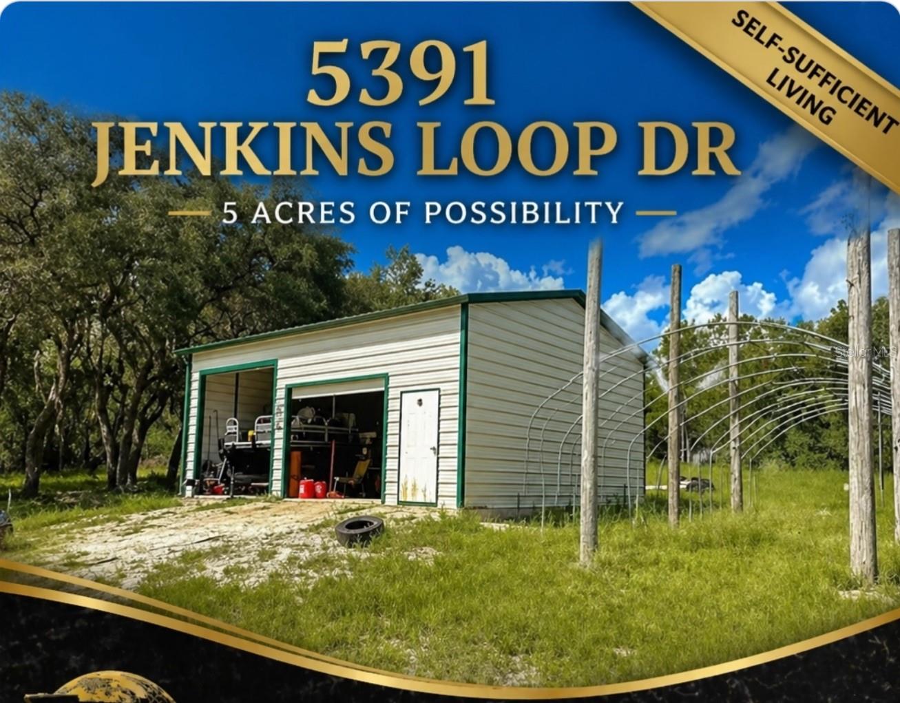 One or more photo(s) has been virtually staged. Country living, where this comfortable 2-bedroom, 2-bathroom mobile home offers 924 square feet of thoughtfully designed living space perfect for those seeking a self-sufficient rural lifestyle.

The home features a large front porch ideal for morning coffees and relaxation. Inside, the thoughtful split floor plan maximizes privacy and functionality. The kitchen comes equipped with a gas stove, perfect for home-cooked meals using fresh ingredients from your own garden.

Move outside to explore the impressive outdoor features that set this property apart. A commercial-grade powered garage provides ample space for projects or storage. The existing greenhouse structure offers potential – while the framework stands ready, the covering can be customized to suit gardening preferences. Two strategically placed spigots provide convenient water access throughout the growing season.

Animal enthusiasts will appreciate the chicken and pig enclosures, making this an ideal setup for sustainable living. The property benefits from well water and underground electrical wiring extending into the fields specifically designed for future mobile home or RV placement, providing modern conveniences while maintaining the rural aesthetic.

With partial fencing already in place, you have flexibility to expand as needed. Whether you choose to enjoy the existing home as your permanent residence or use it as temporary housing while building your dream home on the elevated areas of the property, the possibilities are endless.

This agricultural zoning provides freedom to pursue various farming and residential opportunities in peaceful Keystone Heights. The location offers convenient access to nearby Gainesville for shopping, dining, and Santa Fe College educational opportunities. Medical needs are well-served with HCA Florida Putnam Hospital within reasonable distance. Quality local schools serve the Keystone Heights area, and recreational enthusiasts will enjoy proximity to charming Melrose and extensive Putnam County parks and outdoor activities.

All information deemed reliable but not guaranteed. Buyer to verify all facts, measurements, and property details independently.
One or more photo(s) has been virtually staged