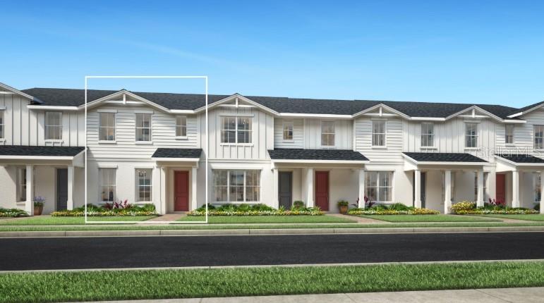 Under Construction. Discover the perfect blend of style, flexibility, and low-maintenance living in this beautifully designed Autumn townhome. Thoughtfully crafted with open living spaces and versatile rooms, this home offers everything today's buyers are looking for.

A charming covered front porch welcomes you inside, where the foyer opens to a spacious flex room—ideal for a home office, playroom, fitness space, or cozy den. Continue into the bright, open-concept living area where the kitchen, dining, and great room seamlessly come together, creating the perfect setting for entertaining or everyday living. The chef-inspired kitchen features a large center island with breakfast seating, abundant cabinet and counter space, and a generous walk-in pantry.

Step outside to your private rear courtyard, offering the ideal space to unwind, dine outdoors, or enjoy Florida's beautiful weather. The detached two-car garage provides added privacy, secure parking, and valuable extra storage.

Upstairs, the spacious primary suite serves as a relaxing retreat with a large walk-in closet and a spa-inspired bath featuring dual vanities and a luxurious walk-in shower. Two additional bedrooms with generous closets, a full bathroom, and a centrally located laundry room complete the second floor for maximum convenience.

Enjoy resort-style living with exceptional community amenities, including a clubhouse, state-of-the-art fitness center, sparkling pool, tennis courts, pickleball courts, and more. Combining modern design, flexible living spaces, and an unbeatable lifestyle, this home is one you won't want to miss