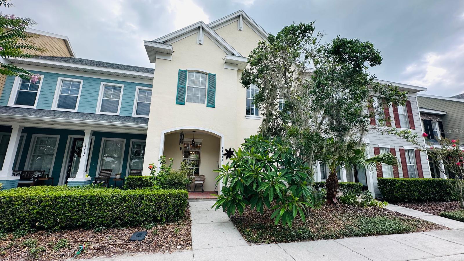 Welcome to this beautifully maintained lakefront townhome in the highly sought-after Highland Park at Westchase, offering breathtaking water views, stunning sunrises, and an unbeatable location. This spacious home features 3 bedrooms, 3.5 bathrooms, plus a private guest suite with a full bathroom above the detached two-car garage, providing the flexibility of a 4th bedroom. This versatile bonus space is perfect for guests, a private home office, fitness room, media room, or playroom. At the heart of the home is a beautifully landscaped private courtyard filled with lush greenery, creating a peaceful outdoor retreat ideal for morning coffee, weekend BBQs, outdoor dining, or entertaining family and friends. For added convenience, **high-speed internet and lawn maintenance are included in the rent**, making everyday living even more enjoyable. Residents of Highland Park enjoy outstanding amenities, including a resort-style pool, clubhouse, fitness center, playground, scenic lakes, walking trails, and beautifully maintained green spaces. Located within one of Tampa Bay's top-rated school districts and just minutes from Westchase Town Center, Tampa International Airport, downtown Tampa, shopping, dining, parks, golf courses, and major highways, this home offers the perfect combination of comfort, convenience, and lifestyle. Enjoy lakefront living in one of Westchase's most desirable communities while benefiting from the versatility of an additional private suite and a low-maintenance lifestyle.