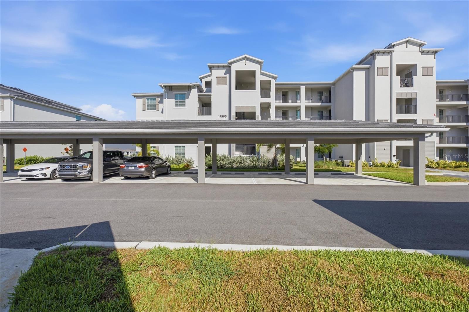 What a view! This beautifully furnished, 2-bedroom, 2-bathroom condo overlooks the 5th hole in Wellen Park Golf & Country Club. Enjoy a leisurely cup of coffee in the morning and watch the sunset with friends in the evening from your own lanai, which is surrounded by swaying palm trees and lush vegetation. Large sliding doors that let in an abundance of natural light and warm sunshine complement the roomy open-concept living area. With its large island, separate dining area, and designer tiled backsplash, the kitchen makes entertaining a pleasure. The second bedroom has a queen bed and is ideal for visitors or working from home, while the main bedroom has a king bed, walk-in closet and an en suite bathroom. The community's amenities, which include a resort-style pool, satellite pools, a 24-hour fitness center, tennis and pickleball courts, a tiki bar and restaurant, and beautiful walking paths, are fully accessible to residents. This turnkey property is conveniently close to Brave Stadium, Wellen Park High School, dining options, shopping, and beaches. It is also dog-friendly. Both short-term and long-term rentals are available for this unit. Come enjoy some sunshine! Call today for availability!