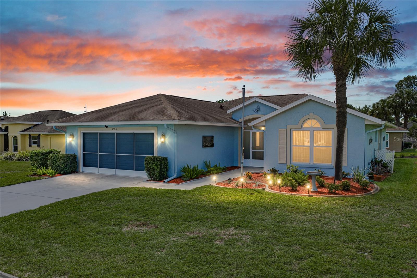 One or more photo(s) has been virtually staged. Resort-style 55+ living awaits within the highly desirable and gated Tampa Bay Golf and
Country Club! This 2 bedroom, 2 bath, 2 car garage home is highlighted by a 2024 AC, a 2019
roof, a temperature controlled Florida room, and a spacious split floor plan. Arrive to an exterior
brimming with lush landscaping and a screened, covered entryway making the approach
welcoming and inviting. Inside, the 16’x20’ living room has high vaulted ceilings, abundant
natural light through triple sliding glass doors, and an easy flow into the eat-in kitchen. This
space has been meticulously maintained and updated with ample wood cabinetry, granite

countertops, a 5 piece black appliance package, pantry storage, and it has an oversized dinette-
perfect for a full size dining table to host family and friends! The primary retreat is split away

from the second bedroom for privacy and features a walk in closet, access to the Florida room,
and an ensuite bathroom with dual vessel sinks, a soaking tub, and a walk-in shower. On the
opposite side of the home, bedroom 2 sits near the second full bathroom- creating an ideal guest
suite. An interior laundry room leads out to the garage and the washer and 2025 dryer are
included for added buyer convenience. Outback the 29’x8’ Florida room offers a mini split AC
and a full wall of windows with roll down shades making the space enjoyable year round! Tampa
Bay Golf and Country Club is a centrally located, gated, and amenity filled community with
access to multiple pools, an active clubhouse with social gatherings, tennis courts, pickleball, a
state of the art fitness center, restaurant, game room, dog parks, and so much more. Do not miss
your ticket to luxury 55+ living- call us today for your private showing!