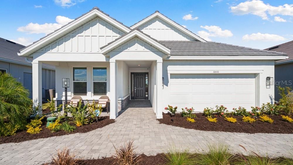 What's Special: Model Home | Pond View | Close to Amenities | Close to Trails | Model Leaseback. Model Home Leaseback - Available Now for Closing! This model home purchase includes our Model Leaseback Program. Model leaseback terms vary by model home. Please see a Community Sales Manager for additional details. Restrictions may apply. Built by America's Most Trusted Home Builder. Welcome to the Monte at 10610 Eclipse Street in Esplanade at Skye Ranch! This thoughtfully designed single-story home offers effortless living with an open-concept layout ideal for relaxing and entertaining. The great room connects seamlessly to the dining area and kitchen, creating a bright and welcoming space at the heart of the home. A private primary suite provides a peaceful retreat with a well-appointed bathroom and walk-in closet, while a secondary bedroom and full bath provide comfortable accommodations for guests. Enjoy indoor-outdoor living with an extended lanai, perfect for unwinding or hosting gatherings. Additional Highlights Include: an extended covered lanai with an outdoor kitchen, gourmet kitchen, a study in place of a flex room, and a pool and spa included. MLS#A4694215 - Live your dream vacation every day in Esplanade at Skye Ranch! Esplanade offers a vibrant, resort-style lifestyle with endless opportunities to energize your body, mind, and spirit. From the moment you arrive, you’ll experience a world of fun and relaxation, with access to the Hub, Rendezvous Park, and Turner Park and soon, The Venue! Get ready for exciting amenities like a Bahama Bar and Grill, resort-style pool, state-of-the-art fitness center, bocce ball courts, bark park, and more. With community parks, sports fields, and a pet park, Esplanade is your personal playground. Stay active, stay relaxed, and embrace a lifestyle filled with adventure, every single day! *Model Home Prices exclude furniture, decorative accessories, and closing costs and already include any lot premium, Seller installed options and upgrades; Buyer-selected options are no longer available. For financed buyers, lender restrictions on leasebacks for certain lenders may apply. No representation of any kind is made or implied regarding the Model Home's future value or benefits, or availability of financing for a leaseback transaction. See Model Home Purchase Agreement, Model Home Addendum, Model Home Leaseback Agreement, and, if applicable Non-Realty Bill of Sale Addendum (for furniture and any other non-realty personal property sold separately in select model homes) for details. Model homes subject to prior sale.