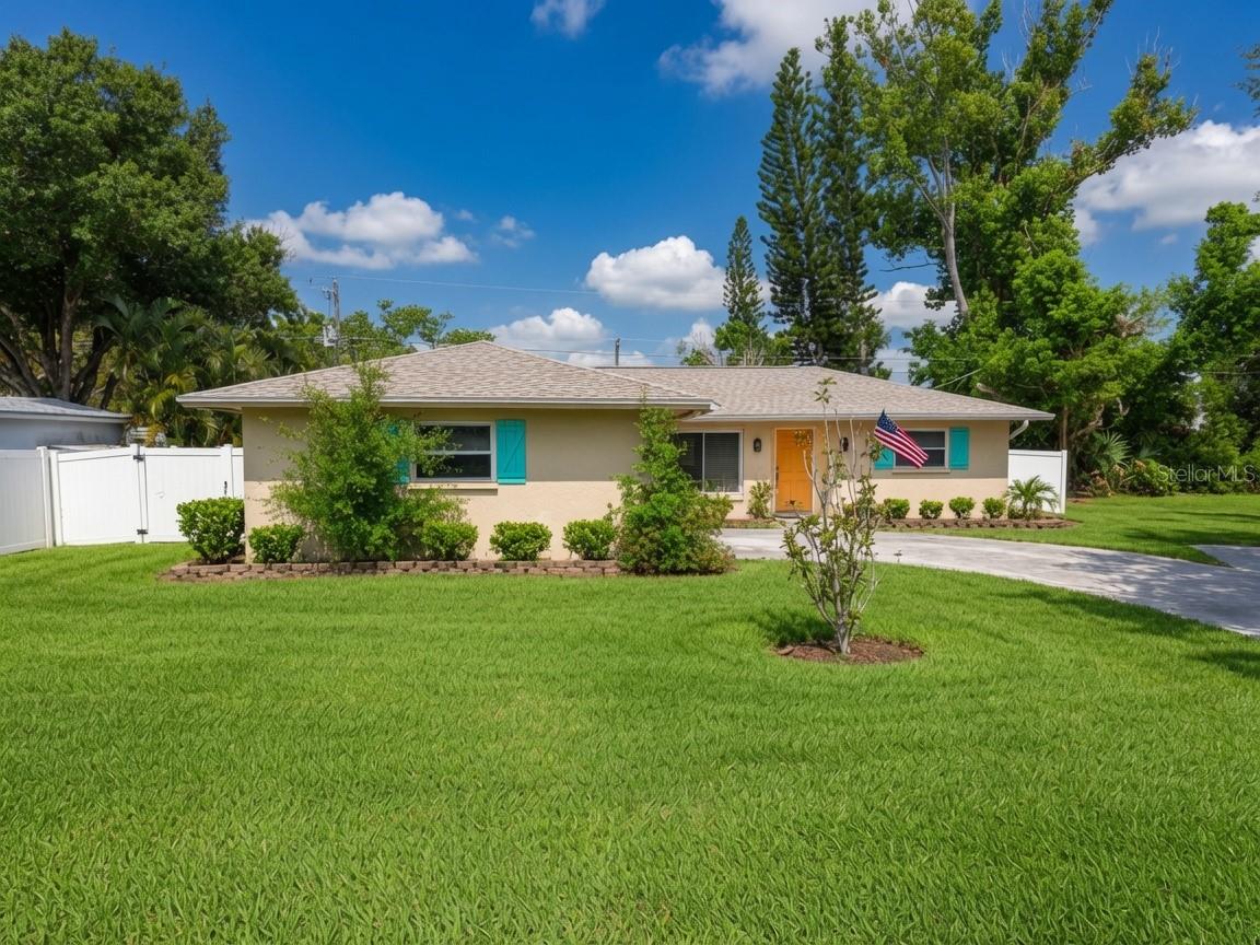 Virtually Staged. Fantastic Venice location just 2 miles to Manasota Beach. This Move-in Ready 2 bedroom, 2 bath home has a 2-car garage and fenced yard. This home features city water and sewer, is not in a flood zone, and offers a comfortable layout with a breakfast bar in the kitchen and a wood-burning fireplace in the family room. Both bedrooms include walk-in closets, adding great storage space. Major updates include a roof and A/C less than 6 months old, giving buyers peace of mind. Enjoy Florida living close to beaches, shopping, dining, and everything Venice has to offer. Don't miss the AMAZING Virtual Tour.