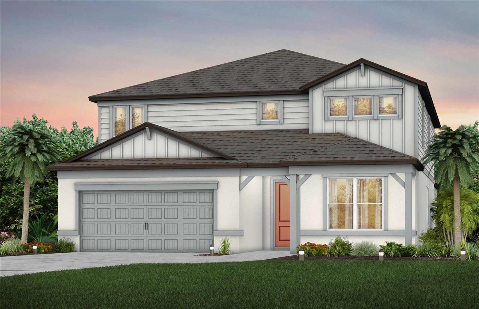 Under Construction. Pulte Homes is now selling new construction homes in Lakeland!  Hawthorne Ranch offers single-family homes with resort-style amenities.  Enjoy easy access to  I-4, SR-60, shopping, dining, medical services, and highly rated schools, all ideally located between Tampa and Orlando.
This home features the popular Yellowstone floor plan and has the space you’ve been looking for. The designer kitchen showcases a spacious center island, modern white cabinets, 2cm quartz countertops with 4”x16” tiled backsplash, Whirlpool stainless steel appliances, including a dishwasher, refrigerator, microwave, and range, and a large single-bowl sink.
The bathrooms have matching white cabinets and quartz countertops and dual sinks and walk-in shower in the Owner's bath. There is luxury vinyl plank flooring in the main living areas, 22”x22” tile flooring in the baths, and laundry room, and stain-resistant carpet in the bedrooms and loft. 
This home has an ideal layout with a 1st-floor bedroom with full bath, oversized loft, enclosed flex room, convenient 2nd-floor laundry room with Whirlpool washer and dryer, walk-in closets in 4 of the 5 bedrooms, storage under the stairs, a large, covered lanai, and a 2-car garage.
Additional upgrades include 4 LED downlights and floor outlet in the gathering room, pendant pre-wiring in the kitchen, pocket sliding glass door at gathering room, cabinet hardware, faux wood blinds and a Smart Home technology package with a video doorbell. 
Enjoy peace of mind with Pulte’s transferable, 10-year Limited Structural Warranty that covers materials and workmanship in the 1st year, workability of plumbing, electrical, HVAC, and other mechanical systems through the 2nd year, various types of water infiltration and internal leaks through the 5th year, and the structural integrity of the home through the 10th year. Plus, we’re currently offering limited-time incentives and below-market rates!