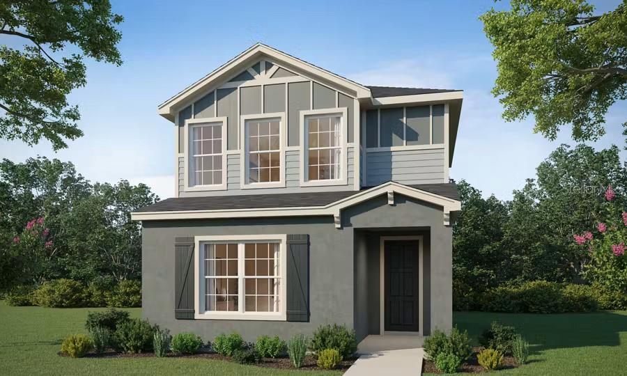 New construction home with 2066 square feet on two-story including 4 bedrooms with loft, 2.5 baths, and an open living area. Enjoy an open kitchen with Silestone countertops, Samsung stainless steel appliances, and a spacious island, fully open to the dining café and gathering room. The living area, laundry room, and baths include luxury wood vinyl plank flooring, with stain-resistant carpet in the bedrooms. Your owner's suite is complete with a walk-in wardrobe and a private en-suite bath with dual vanities, and a tiled shower. 2-car garage, custom-fit window blinds, architectural shingles, energy-efficient insulation and windows, and a full builder warranty. “Please note, virtual tour/photos showcases the home layout; colors and design options in actual home for sale may differ. Furnishings and décor do not convey."