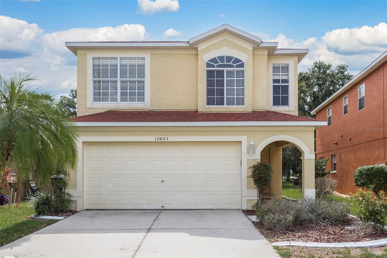Welcome to your oasis in Riverview! This exquisite three-bedroom, two-and-a-half-bathroom home boasts a serene setting on a quiet cul-de-sac and features picturesque pond views from your backyard. With an array of modern updates, this home offers an ideal blend of comfort, convenience, and style. Enjoy the tranquility and beauty of your own backyard, overlooking a sparkling pond. Pulling up, the two-car garage provides ample space for parking and additional storage, making daily life a breeze. Step inside to find brand-new carpeting throughout, providing a fresh and cozy atmosphere. The kitchen was tastefully remodeled in 2015, featuring new cabinets and beautiful granite countertops, along with stainless steel appliances. An eat-in space with water views makes mealtime a delight. All three bedrooms are located upstairs, ensuring privacy and convenience. The 4th bedroom has been opened up to connect with the primary bedroom, offering a flexible space that can be easily converted back to a traditional layout if desired. The primary bathroom features dual sinks, a separate water closet, and a linen closet, offering functionality and space. Both bathrooms have new vanities and modern fixtures, adding a touch of luxury. The laundry room is thoughtfully situated upstairs, making laundry chores a breeze and saving you trips up and down the stairs. Additional bedrooms are generously sized, ensuring your family or guests have comfortable and inviting spaces to call their own. Outside, a large screened-in lanai offers the perfect spot to enjoy the Florida weather and water views. It's an ideal setting for outdoor dining, entertaining, or simply unwinding. The roof was replaced in 2015, providing peace of mind and efficiency. This community boasts a sparkling pool, tennis courts, a playground, a fitness center, and sports courts, ensuring you have plenty of recreational options right within your reach. Conveniently located near multiple shopping centers, Highway 301, and I-75, this home ensures easy access to a multitude of dining, shopping, and entertainment options, as well as quick and convenient travel. Don't miss the opportunity to make this Riverview haven your new home. Contact us today to schedule a viewing and experience the serene, comfortable, and stylish lifestyle that awaits you. Your Florida dream home is here!