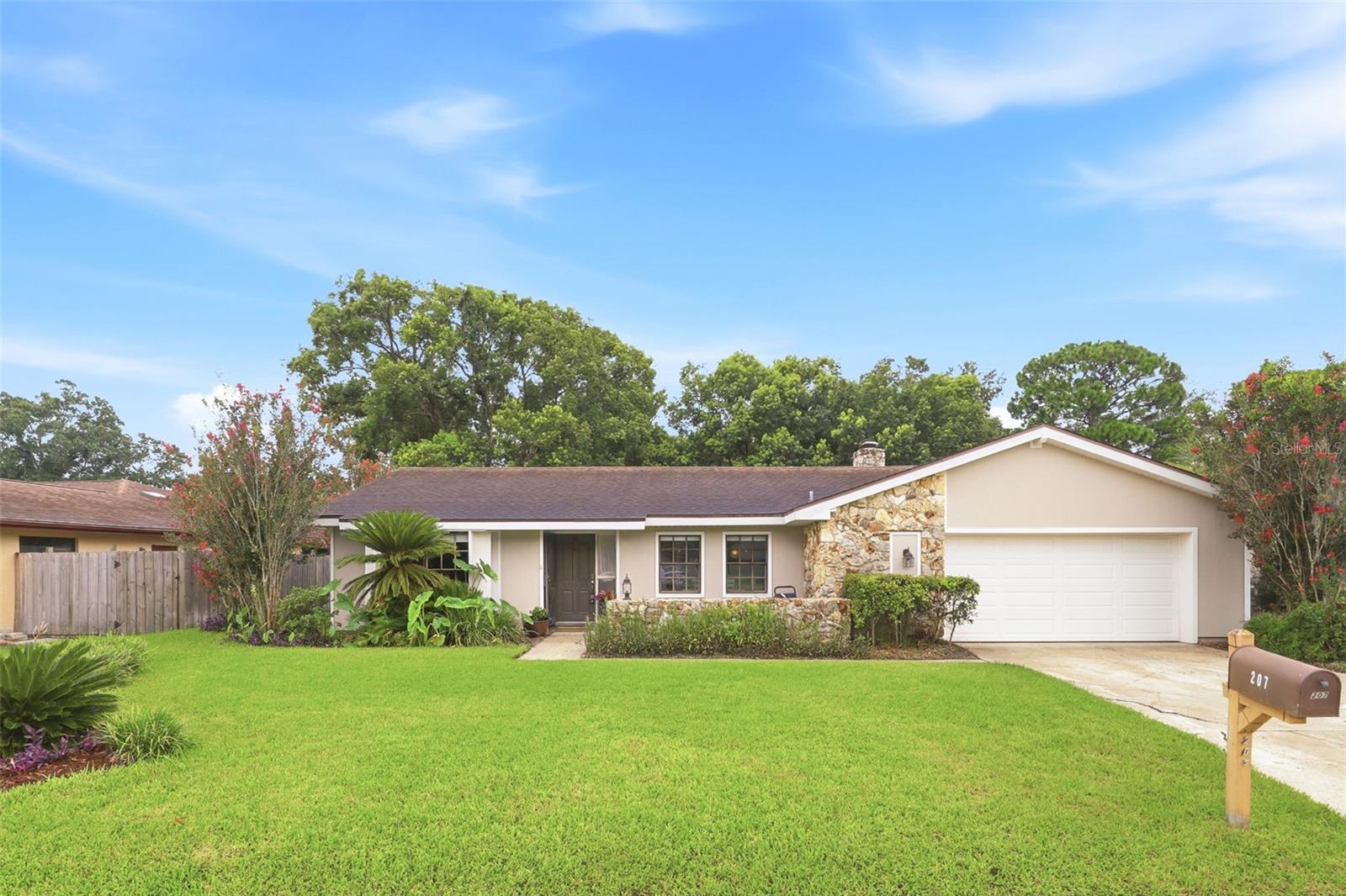 Welcome home to this beautifully updated 4-bedroom, 2.5-bathroom pool home with no rear neighbors located on a quiet cul-de-sac street in one of Longwood’s most sought-after golf communities. Priced below a recent appraisal, this exceptional home offers incredible value along with numerous major upgrades, including brand-new siding, new soffit and fascia, new garage door, and an upgraded electrical panel. This move-in-ready property delivers both peace of mind and outstanding curb appeal. Inside, you'll find a bright, open layout with no carpet throughout, formal living and dining rooms, a cozy family room with a wood-burning fireplace, and an updated kitchen featuring granite countertops and stainless-steel appliances. The standout feature is the brand-new Florida room with its own mini-split AC, creating the perfect year-round living space that opens to a screened-in pool overlooking a peaceful wooded area and pond with no immediate rear neighbors. Conveniently located directly across from the community center, baseball field, and pickleball courts, residents enjoy easy access to basketball, tennis, racquetball, soccer fields, walking trails, and nearby Wekiva Golf Club. Combining modern updates, privacy, recreation, and below-appraised pricing, this home is a rare opportunity in today's market. Schedule your showing today!