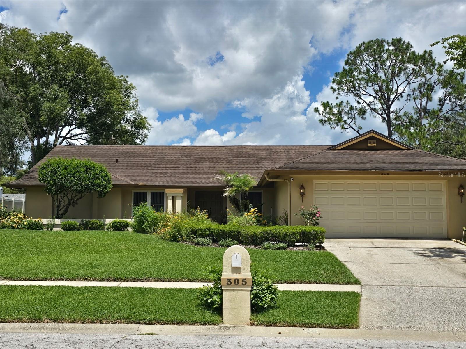 PRICE REDUCED!!!  Motivated Seller offers Executive 1/3 Acre pool home, 2635sf, 3 Bedroom, 3 Bathroom with an Study/Office easily could be a 4th bedroom with room enough to add a closet.  Formal Living Room offers 2 sets of French doors as well as 2 sets of skylights, Family Room has 2 sets of skylights as well as 2 sets of French Doors. Home has been meticulously maintained with Newer wood floors in all bedrooms, all windows replaced with double pane hurricane resistance strength.  New Hurricane strength garage door, oversized 2 car garage, Large fenced backyard offers plenty of running room for pets, even room for play swing set, with lovely butterfly garden area.  Oversized Lanai with kitchen window pass thru for those family gatherings with professional grade outdoor pool table (that is included).  Pool bath access.  separate Pool equipment storage room under roof to store away pool supplies, child safety fence included. Low HOA fee's not mandatory, no CDD fee's.