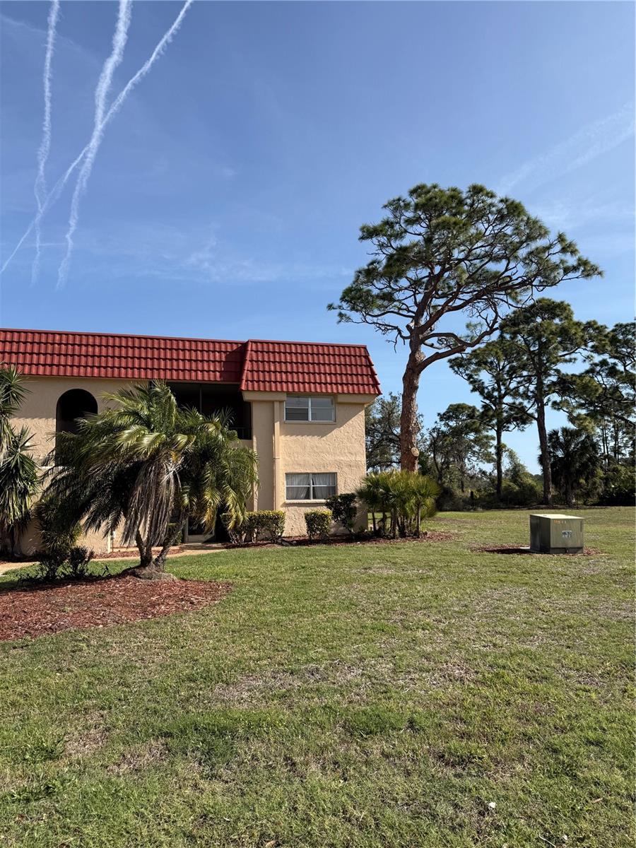 Welcome to this beautifully updated 2-bedroom, 2-bath corner condo on the top (second) floor in a quiet, peaceful neighborhood overlooking Oscar Scherer State Park!
Enjoy your morning coffee while watching abundant wildlife right from your windows in this spacious, light-filled unit. Recent updates include a new roof (2025), A/C (2025), water heater (2022), stacked pipes in building (2020) porcelain tile flooring throughout, updated light fixtures, self-closing kitchen drawers, and plenty of shelving and cabinets for storage in all storage rooms.
Additional features include electrical outlets on both the front and back patios/balconies, a Wi-Fi thermostat, and a convenient carport with extra storage located west of the building.
Best of all — access to the community pool without the maintenance headaches! This quiet corner unit offers the perfect blend of modern comfort and serene park views. Don’t miss this move-in-ready gem!