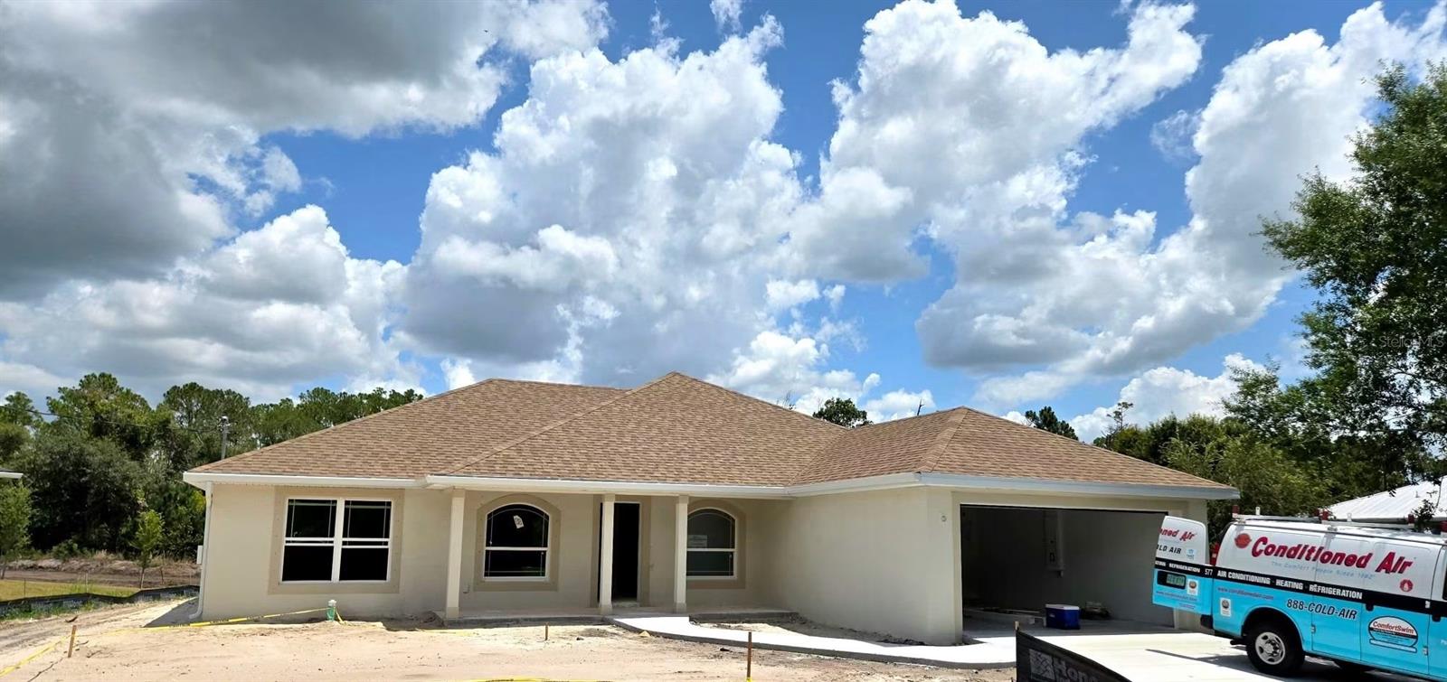 Under Construction. This spacious open-concept floor plan is perfect for both entertaining and everyday living. The kitchen is the heart of the home, featuring elegant quartz countertops, stainless steel appliances, and a large island overlooking the expansive family room and dining area. Tile flooring runs throughout the entire home and. carpet in the bedrooms, providing both durability and modern appeal.

The primary suite offers a private retreat complete with a generous walk-in closet, dual vanities. Two additional bedrooms plus a versatile den provide flexibility for a home office, guest space, or additional living area.

Enjoy Florida living on the covered lanai — ideal for relaxing or hosting gatherings. Built with energy-efficient features and backed by a 1-year workmanship warranty, 2-year systems warranty, and 10-year structural warranty, this home delivers both quality and peace of mind.

Conveniently located near shopping, dining, schools, and easy access to I-75 and Gulf Coast beaches, this move-in-ready home is a fantastic opportunity to own new construction in North Port.
