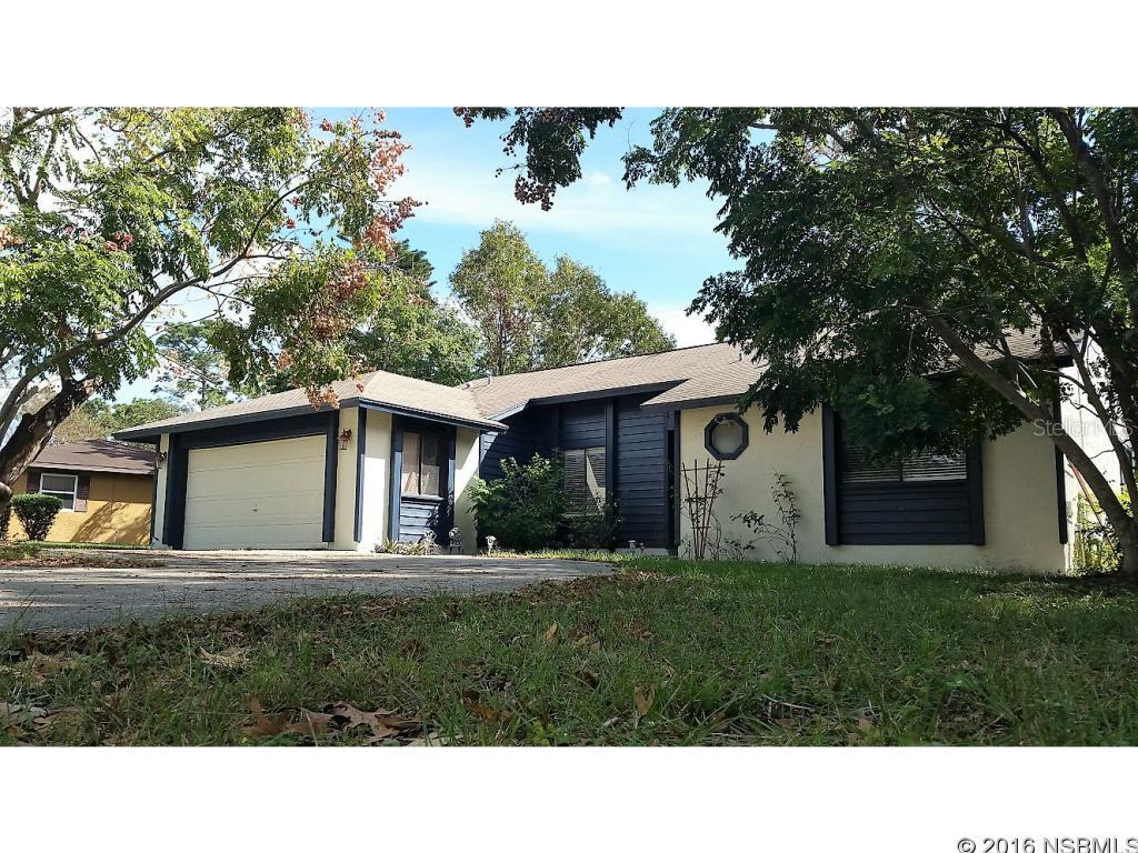 Under contract taking backups. A great opportunity to own this three bedroom two bath two car garage concrete block home located close to schools. Great room with open plan. planked ceramic tile, new cabinets, and kitchen appliances fresh paint inside and out. Large yard, wood burning fireplace just in time for those cool nights ahead and circular driveway for extra parking. Please allow 24 hour notice for all showings. ;Water: City