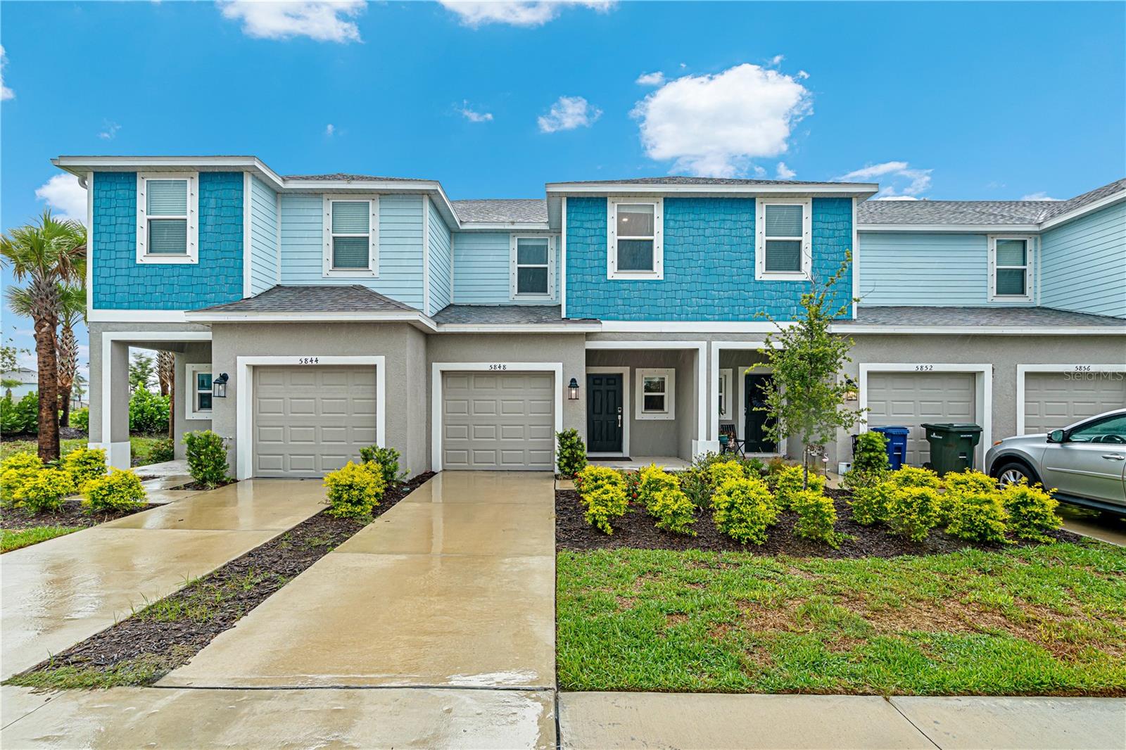 Built in 2024, this 3-bedroom, 2.5-bath townhome offers an open-concept layout with abundant natural light, a spacious kitchen featuring quartz countertops, stainless steel appliances, and a large island, plus a one-car garage. Upstairs, the private primary suite includes a walk-in closet, while two additional bedrooms provide plenty of space for family or guests. Enjoy peaceful pond views from the back patio and take advantage of access to LEGACY TRAIL and community amenities including a pool and a dog park. Conveniently located just minutes from I-75, Nokomis Beach, Venice Island, shopping, dining, and top-rated schools, this home offers the perfect blend of comfort, convenience, and low-maintenance Florida living.
