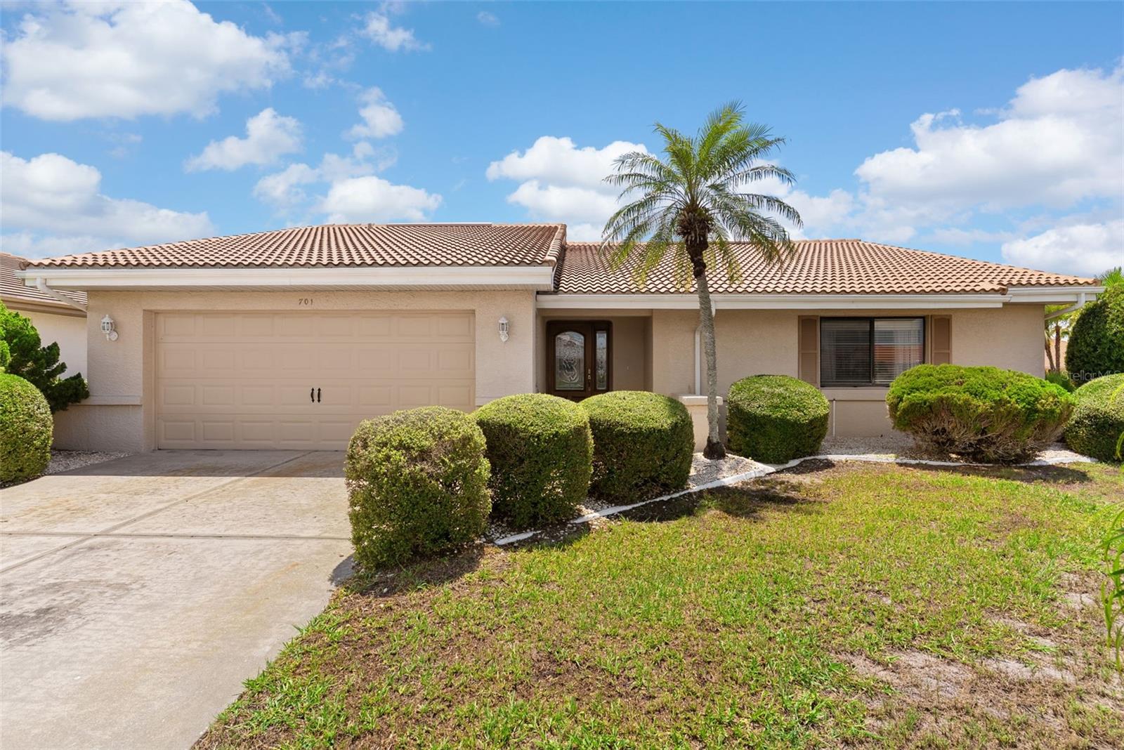 Virtually Staged. Welcome to easy Florida living in the highly sought-after 55+ community of Sun City Center! Situated on a quiet cul-de-sac corner lot in the desirable Greenbriar neighborhood, this beautifully maintained 2-bedroom, 2-bath Sahara model offers a spacious open-concept layout, tasteful updates, and true move-in-ready convenience.

Inside, you'll find a bright and inviting living space designed for both everyday comfort and entertaining. The expansive great room features large windows that fill the home with natural light, elegant crown molding, and seamless flow into the updated kitchen. The kitchen is a standout with white cabinetry, granite countertops, newer appliances, a modern range hood, and stylish porcelain tile flooring, creating a functional and attractive gathering space.

The generously sized primary suite offers two walk-in closets and a private en-suite bath, while the guest bedroom and second full bath are thoughtfully positioned on the opposite side of the home for added privacy. A sun-filled family room surrounded by windows provides additional living space and is fully connected to the home's HVAC system for year-round enjoyment. Additional highlights include abundant storage throughout, an oversized indoor laundry room, and meticulous pride of ownership.

Residents of Sun City Center enjoy access to an unmatched lifestyle with indoor and outdoor pools, fitness centers, pickleball and tennis courts, golf courses, lawn bowling, shuffleboard, softball fields, and more than 200 clubs and social activities. Golf carts are a popular mode of transportation, making it easy to reach nearby shopping, dining, medical facilities, banks, and everyday conveniences.

Conveniently located near I-75 and US-301, you'll enjoy quick access to downtown Tampa, St. Petersburg, Sarasota, and some of Florida's most beautiful Gulf Coast beaches. Nearby attractions include Apollo Beach Nature Preserve, Little Harbor Marina, E.G. Simmons Park, waterfront restaurants along Tampa Bay, and the Ellenton Premium Outlets. Whether you're looking for an active social lifestyle or a peaceful retreat, this exceptional home offers the best of both worlds.

Come experience everything Sun City Center has to offer and discover why so many choose to call this vibrant community home.