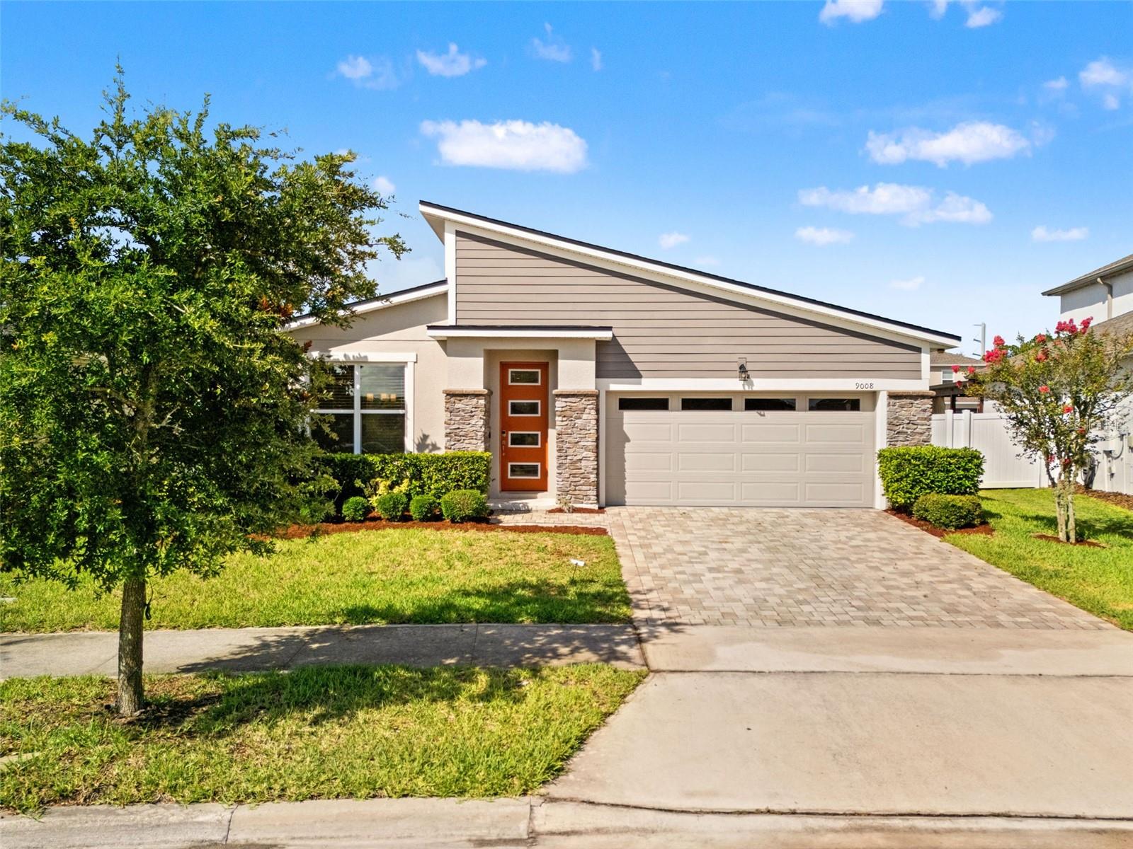Contemporary comfort meets resort-style living in Meridian Parks. Welcome to this beautifully maintained single-story home offering 3 bedrooms, 2 bathrooms, and 1,767 square feet of thoughtfully designed living space in the heart of Lake Nona North.

Designed for the way you live today, the open-concept floor plan seamlessly connects the kitchen, dining, and living areas, creating an inviting space for entertaining and everyday living alike. The spacious kitchen overlooks the main living area, while the split-bedroom layout provides privacy for the primary suite. Abundant natural light fills the home, creating a bright, welcoming atmosphere throughout. Step outside to the sprawling and fully fenced backyard—perfect for pets, outdoor gatherings, gardening, or simply relaxing in your own private retreat.

Just a short stroll away, the community's Pillar Pavilion serves as the centerpiece of Meridian Parks, featuring the main resort-style pool, children's splash pool with slide, clubhouse, playground, and inviting gathering spaces. Beyond the Pavilion, residents enjoy approximately 630 acres of preserved natural landscapes, scenic walking and biking trails, neighborhood parks and playgrounds, outdoor art installations with rotating exhibits, a yoga lawn, amphitheater, and community events throughout the year. High-speed gigabit internet is included with the HOA, adding exceptional value and everyday convenience.

Located in the heart of Lake Nona North, Meridian Parks offers convenient access to Medical City, Orlando International Airport, Downtown Orlando, major highways, shopping, dining, golf, entertainment, and Central Florida's world-famous attractions. the BRAND NEW Innovation Elementary (opening '26-'27 school year) as well as Innovation High School are both located within the community, with Innovation Middle only 1.6 miles away providing added convenience for many residents. 

Offering the perfect balance of contemporary design, everyday functionality, and exceptional community amenities, this home is an opportunity to enjoy one of Central Florida's most connected and amenity-rich communities.