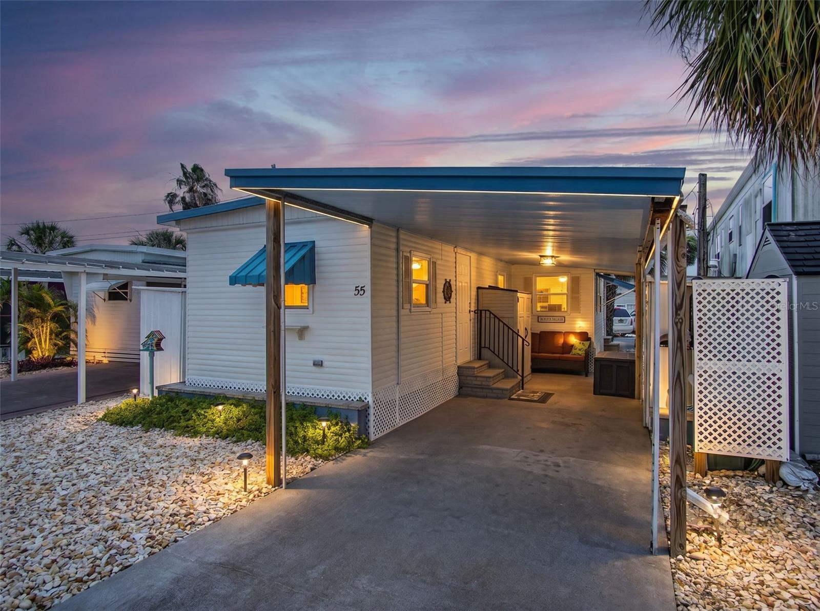 Seller Is Motivated! Located in the desirable waterfront 55+ community of Chesapeake Point with easy access to the Gulf, this charming mobile home offers the perfect opportunity to enjoy the Florida coastal lifestyle! Featuring 2 bedrooms, 1 bathroom, and a spacious double-wide living room area, this home feels open and inviting. The eat-in kitchen includes a cozy dinette nook, new appliances, and washer/dryer hookups conveniently located in the kitchen. Recent updates provide peace of mind with a NEW A/C (3 years old), NEW water heater (2 years old), luxury vinyl plank flooring, and a durable metal roof. Lanai with a large attached storage area, plus enjoy the convenience of a covered carport. Boat slips are available for purchase through the HOA for approximately $8,000, making it easy to enjoy boating, fishing, kayaking, paddleboarding, and quick access to the Gulf waters.

Living in Tarpon Springs means enjoying one of Florida’s most unique and charming waterfront communities! Known for its famous Sponge Docks, rich in culture, waterfront dining, boutique shopping, delicious restaurants, and lively atmosphere, Tarpon Springs offers something for everyone. Spend your days exploring beautiful beaches including Sunset Beach and Fred Howard Park, enjoy concerts, festivals, and the popular First Friday events downtown, or bike and walk along the scenic paved Pinellas Trail. From parks, marinas, and water sports to dolphin cruises, local breweries, coffee shops, and year-round community events, this area truly offers an amazing Florida lifestyle full of fun, relaxation, and coastal charm!