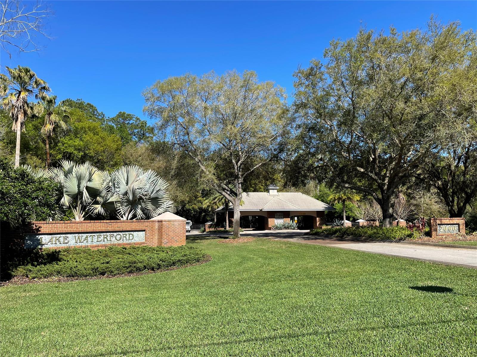 Build your dream home in the most coveted gated community in New Smyrna Beach, Lake Waterford Estates.  This is the last remaining lakefront lot in the community, with 2+ acres of giant oak trees and lake views.  This premium corner lot looks directly across to a conservation area.  Enoy watersports on the 75 acre ski lake, walks through the oak canopy streets and the Florida wildlife within this community. All of this and still just 10 minutes from the Beach and all that New Smyrna has to offer. Community amenities include a tennis court, lakefront Clubhouse with dock, private boat ramp and slalom course.  Build when and what you want - live amongst beautiful custom built homes. Property conveys with a current survey, soil test and tree survey - so just dream up your home plans and start building.; Cleared: No ;Water: Available at Site