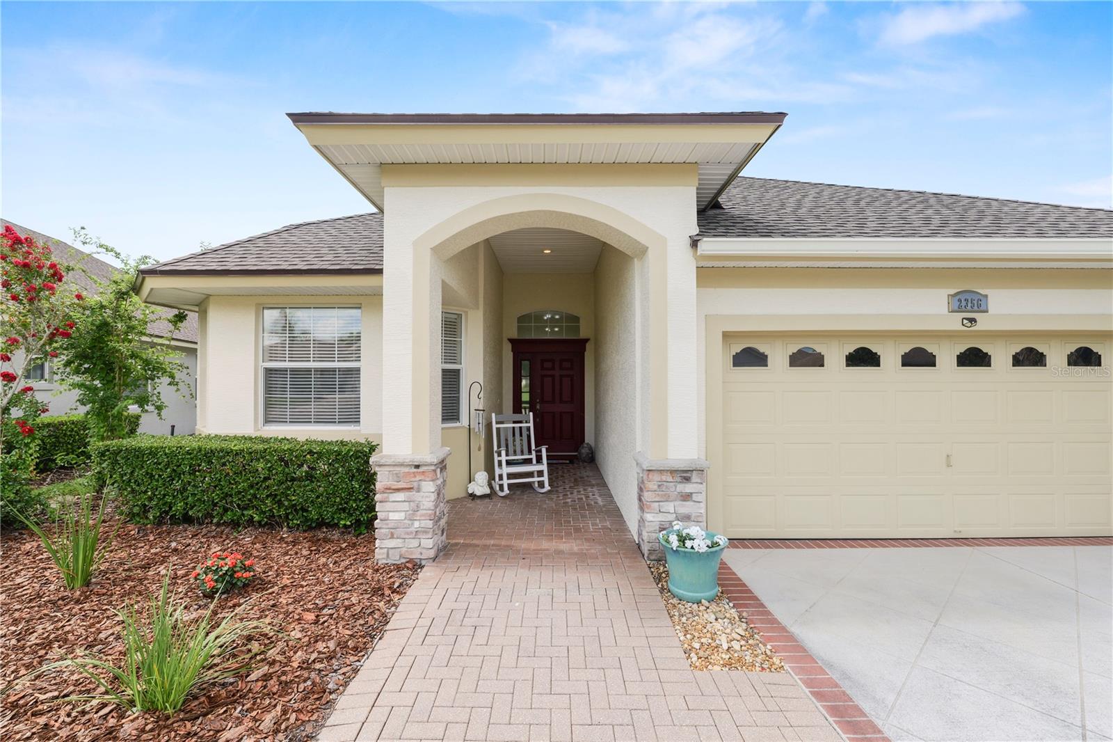 Welcome to this beautifully crafted custom home by Ernie White, located in a desirable gated 55+ community in North Lakeland. Offering over 2,000 square feet of thoughtfully designed living space, this residence features 2 spacious bedrooms and 2 full bathrooms, with a study and an open, inviting layout ideal for both everyday living and entertaining.
Inside, you’ll find a blend of wood and tile flooring throughout, creating a warm yet low-maintenance environment. The generous living areas flow seamlessly, while large windows provide natural light and a comfortable atmosphere. You can also enjoy an expansive bonus area that can be used as a sitting room, office or hobby area.  This home also has plenty of storage options.
Enjoy a truly carefree lifestyle with HOA fees that include lawn care, cable, internet and use of all amenities. The community itself is quiet, beautifully maintained, and rich in amenities, featuring a clubhouse, fitness center, and sparkling pool—perfect for socializing or relaxing.
If you’re looking for quality construction, comfort, and an active yet peaceful community, this exceptional home is a must-see. Act quickly--this home is priced to sell and ready for its next owner.
