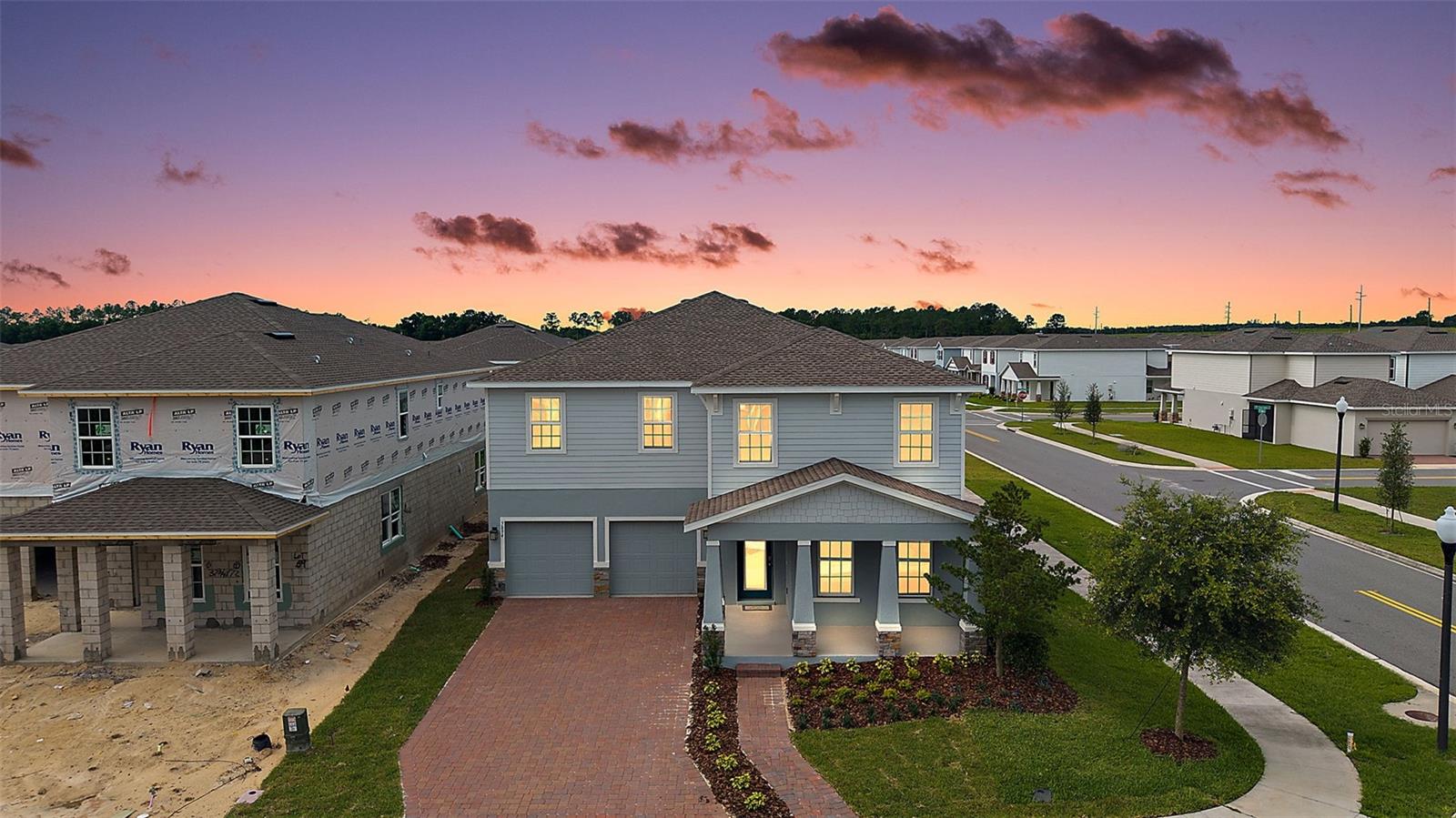 One or more photo(s) has been virtually staged. Welcome to ‘The Winterset’ at Parkview Preserve by Ryan Homes, Never Lived In & Move-In Ready! This stunning home is finally available for its very first residents. Formerly serving as the community’s Sales Center, this immaculate model home has been meticulously maintained and thoughtfully upgraded throughout. Boasting 4 spacious bedrooms plus a separate enclosed office bathed in natural light, this home offers the flexibility today’s buyers demand, whether you’re working from home or simply craving dedicated space to focus. The fully appointed, upgraded kitchen is a showstopper, designed to impress even the most discerning chef with a double oven, expansive quartz countertops and island, natural gas stove, and gorgeous backsplash. Step outside and fall in love with the charming covered front porch and the massive covered lanai out back, an entertainer’s dream and a private retreat all in one. Nestled on a gorgeous corner lot, this home enjoys extra space, added curb appeal, and beautiful natural light from every angle. The beautiful pavers in the driveway lead to a 3-car tandem garage. As a former model home, every finish, fixture, and feature was selected to showcase the very best this floor plan has to offer. The smart garage door opener, security system, and thermostat are WiFi-enabled. Your new lifestyle is complete with a community pool, cabana, playground, dog park, and walking/biking trails. Conveniently located near SR-429, you'll have easy access to all that Central Florida has to offer. Kelly Park Crossing and Publix are just two miles away, and the new Wyld Oaks Town Center is being built right next door! Why wait to build when you can make this better-than-new home yours today? Schedule your private showing before this rare find is gone!