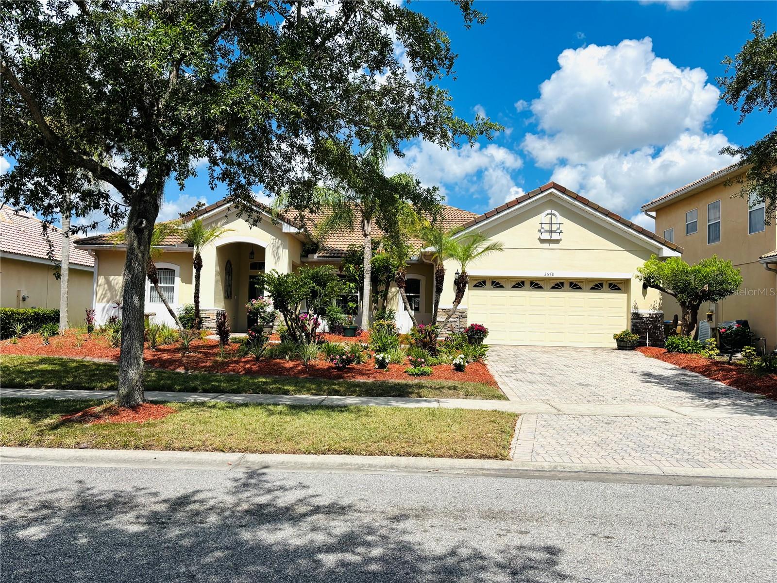 Welcome to this stunning 4-bedroom, 2-full-bath residence located in the highly sought-after gated community of Bellalago. Designed for comfort, this spacious home offers an ideal layout with generous living areas, well-appointed bedrooms, and abundant natural light throughout.Step outside to enjoy the screened-in lanai, a perfect space for relaxing, entertaining guests, or enjoying Florida's year-round sunshine while maintaining privacy and comfort.Residents of Bellalago enjoy access to resort-style amenities, including sparkling swimming pools, fitness center, scenic walking and biking trails, playgrounds, and beautifully maintained common areas. The community's gated security and waterfront surroundings provide an attractive lifestyle that appeals to both homeowners and tenants alike.With its desirable location, impressive amenities, and strong lifestyle appeal, this property presents an excellent opportunity for those seeking a primary residence, vacation home, or investment property. Experience the best of Florida living in Bellalago—where comfort, convenience, and resort-style amenities come together. Schedule an appointment to see this Beautiful Home.