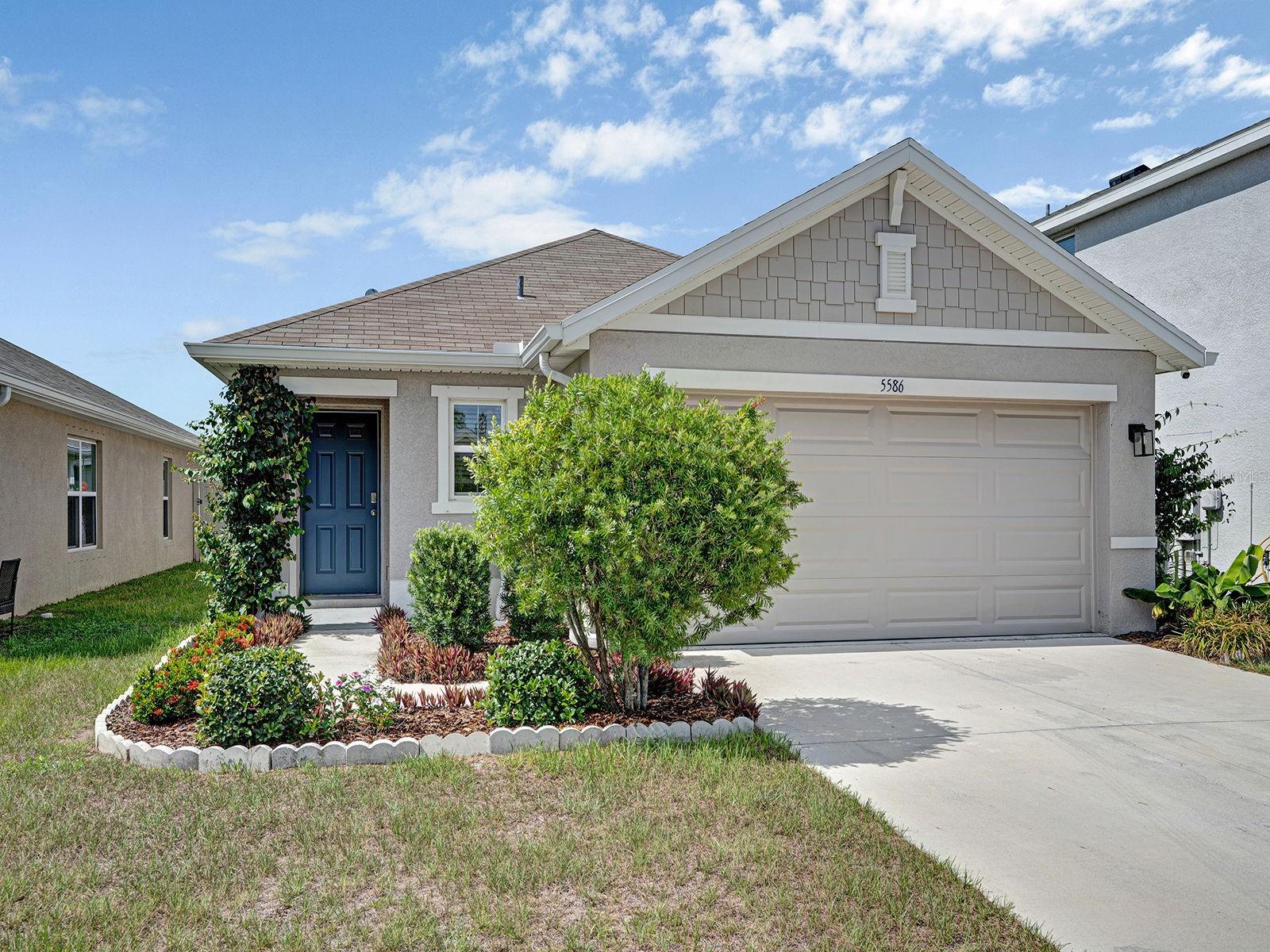 Experience modern Florida living in this beautifully maintained 2022 DR Horton home that feels just like new. Featuring 3 spacious bedrooms and 2 full bathrooms, this thoughtfully designed residence offers a bright, open-concept layout with abundant natural light and seamless flow between the living, dining, and kitchen areas, creating the perfect space for both everyday living and entertaining.

The home has been enhanced with tasteful upgrades, including a renovated kitchen and updated bathrooms that add style, functionality, and value. Step outside to the screened lanai, an ideal retreat for enjoying your morning coffee or relaxing in the evening while staying protected from insects. Additional features include whole-house gutters, a premium Japanese bidet, a new stove, and a recently serviced air conditioning system, providing comfort and peace of mind for the next owner.

Located in a desirable community, residents enjoy access to a community pool, low HOA fees, and a welcoming neighborhood atmosphere. The property is also equipped with a security camera system, offering added convenience and security. Move-in ready and exceptionally cared for, this home presents a wonderful opportunity to own a modern, upgraded property in a sought-after location.