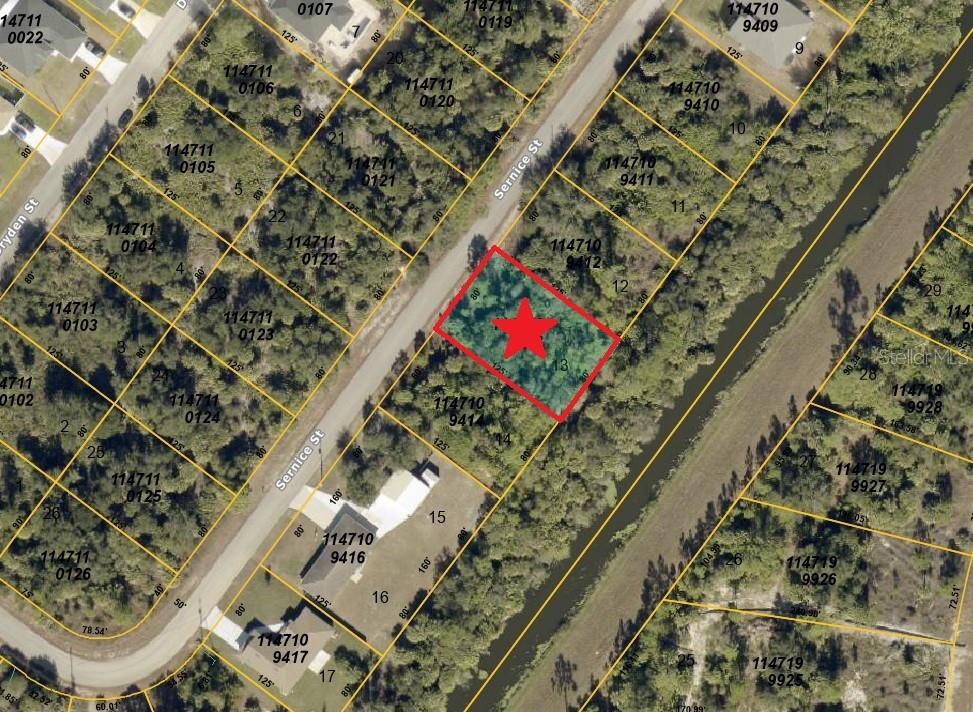 CANAL FRONT - Beautiful lot in North Port. North Port is an area that has seen major growth in the past few years and is convenient for those looking to commute to Sarasota or Fort Myers. The City of North Port offers so many community highlights including a newer Water Park, Atlanta Braves Spring Training Stadium, shopping, dining, plenty of public parks, and less than a 30 minute drive to pristine Gulf Coast Beaches! Don't miss this one; Drive by and make your offer today! This lot may qualify for up to 90% financing.