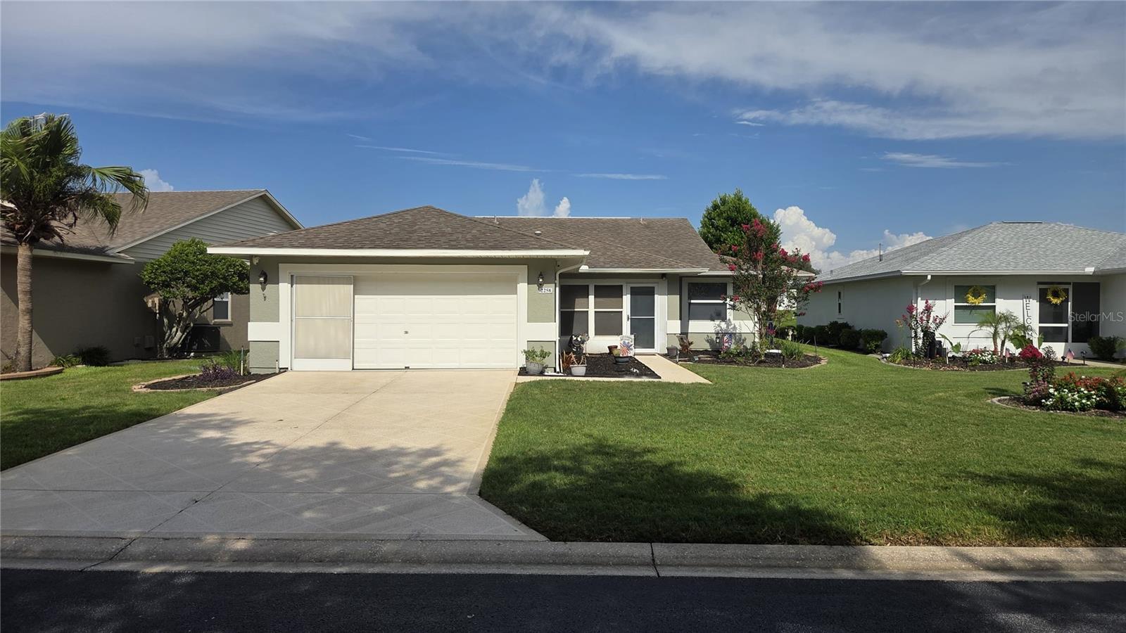 Welcome to this well-maintained 3-bedroom, 2-bath home located in the highly desirable 55+ Silver Lakes community! Offering comfort, convenience, and beautiful lake views, this home is designed for easy Florida living.

Step inside to find updated vinyl flooring in the dining room, recessed lighting in the kitchen, and a spacious layout perfect for everydayw living and entertaining. The home features a natural gas stove, central heating system, and water heater, providing efficiency and added peace of mind. During power outages, residents can continue using many essential natural gas-powered appliances, an invaluable feature during storm season.

Technology and convenience are seamlessly integrated throughout the home. The refrigerator and washer is Wi-Fi enabled, allowing smart connectivity and remote monitoring. The garage door opener is also Wi-Fi compatible and includes a battery backup system, enabling operation of the garage door even during a power outage.

Additional updates include a refrigerator, washer, and microwave that are only two years old, helping reduce future maintenance concerns.

Enjoy tranquil lake views from the backyard, creating the perfect setting for relaxing mornings and peaceful evenings.

Silver Lakes offers an active lifestyle with exceptional amenities, including a clubhouse, swimming pool, sauna, billiard room, and a variety of community activities. The low HOA fee of just $235 per month includes lawn service, irrigation, basic cable, and internet, allowing for truly low-maintenance living.

Don't miss this opportunity to own a move-in-ready home with modern conveniences, energy-efficient natural gas features, and beautiful water views in one of the area's most sought-after active adult communities. Schedule your private showing today!