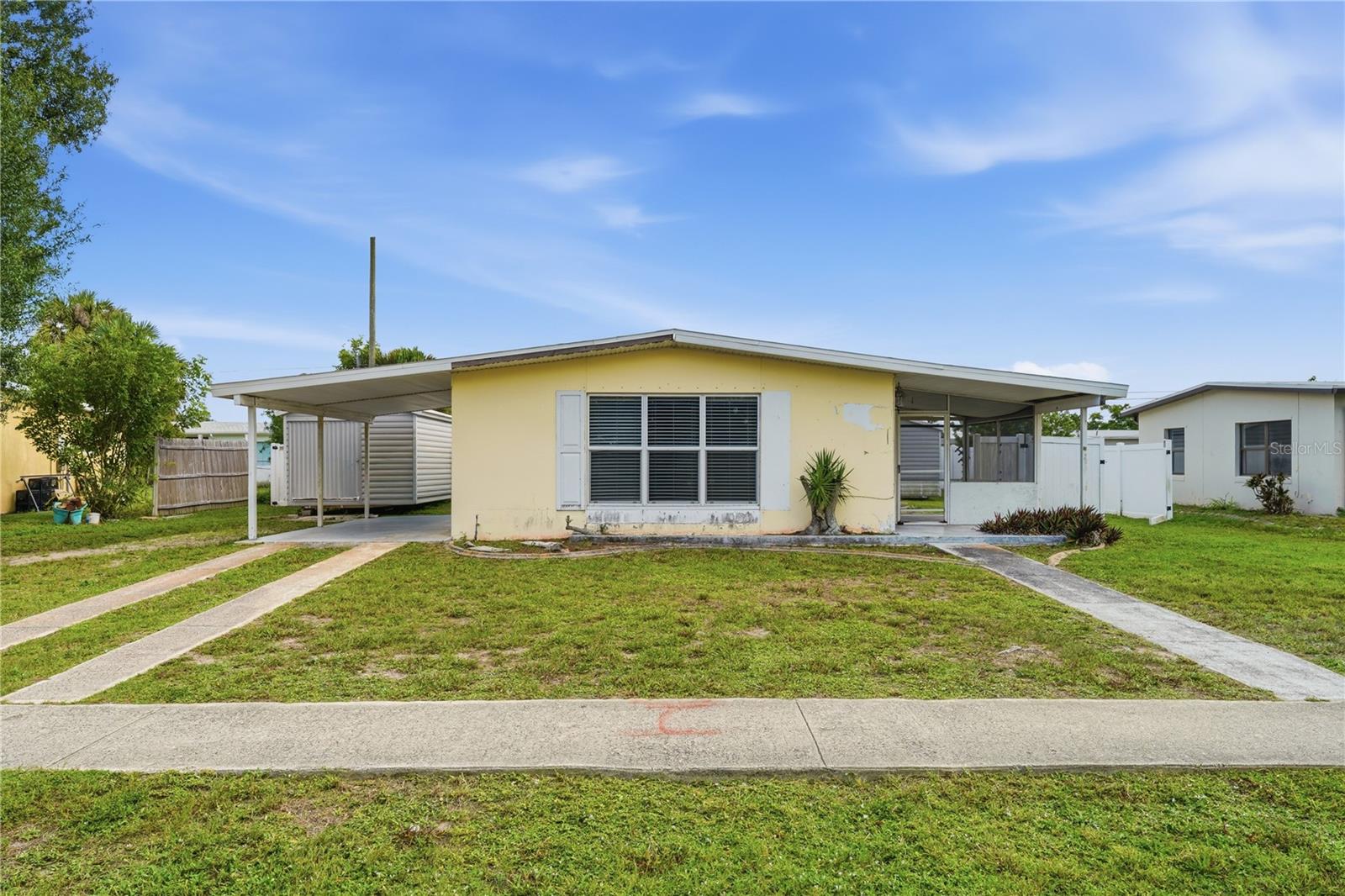Golden opportunity is rare, and this one is nestled right in the heart of Port Charlotte. The backyard comes fenced, and with three, huge sheds you'll need to see for yourself! This home is being sold AS-IS, and priced accordingly to be a wonderful investment of time and equity.  Make this slice of Florida Sunshine your very own, ideally located near shopping, restaurants, medical facilities, parks, golf courses, and Charlotte Harbor, and bringing easy access to everything Southwest Florida has in store for you! Whether you're looking for a year-round residence, seasonal getaway, or investment opportunity, this home is ready to welcome its next owner. Schedule your private showing today!