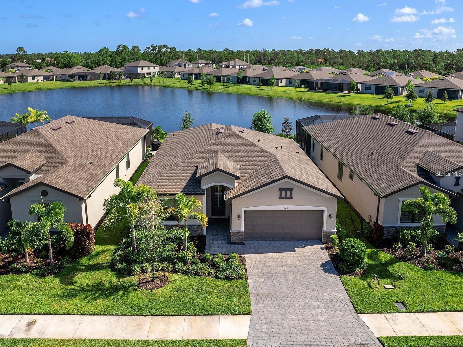 Beautiful lake-view home in a gated community within Wellen Park, one of Southwest Florida's most desirable master-planned communities. This 3-bedroom, 3-bath home features an open-concept layout, high ceilings, tile flooring, abundant natural light, and a gourmet kitchen with quartz countertops, stainless steel appliances, a large island, and walk-in pantry.

The spacious primary suite offers two walk-in closets, dual vanities, a frameless glass shower, and a soaking tub. Enjoy peaceful lake views from the covered lanai.

HOA includes gated access, landscaping, and road maintenance. Conveniently located near Downtown Wellen, CoolToday Park, shopping, dining, I-75, and the beautiful Venice beaches.

Tenant Occupied. 24 hour notice required. Gate code. Call 509-330-6658 for showings.