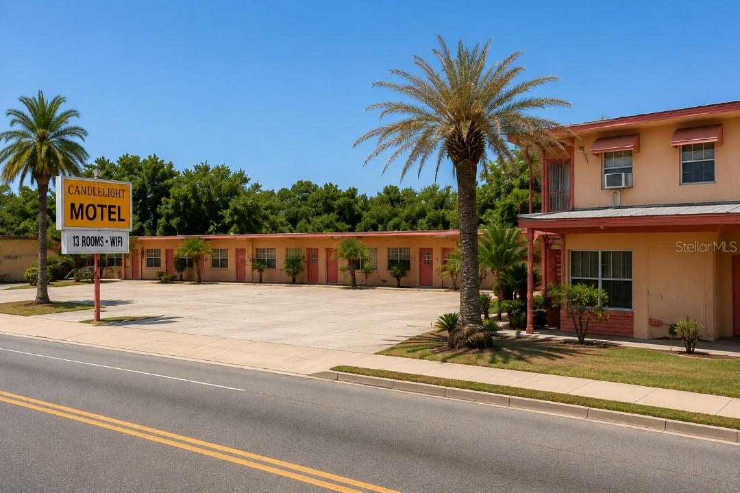 VALUE-ADD MOTEL OPPORTUNITY IN GROWING LEESBURG, FL! Rare opportunity to acquire the Candlelight Motel, a 13-room independent motel located on the high-visibility US-27 / S 14th St corridor with strong frontage exposure, daily traffic counts, and excellent accessibility.

Property features approximately 5,603 SF situated on ~0.60 acres, multiple larger units, on-site parking, and an owner/manager apartment included on-site. Sale includes real estate, FF&E, motel name, goodwill, and operating assets.

Ideal opportunity for an owner-operator, hospitality investor, or value-add buyer seeking upside through operational improvements, weekly rentals, repositioning, extended-stay use, or future redevelopment potential. Existing motel use already in place.

Strategically located near Downtown Leesburg, Lake Harris, UF Health Leesburg Hospital, retail corridors, restaurants, and major Central Florida travel routes. Strong workforce and extended-stay demand support the area.

Seller financing available for qualified buyers with acceptable terms.

Property sold AS-IS. Buyers to independently verify all financials, zoning, licensing, occupancy, room count, and all due diligence information.

DO NOT DISTURB OWNER OR GUESTS. SHOWINGS BY APPOINTMENT ONLY.