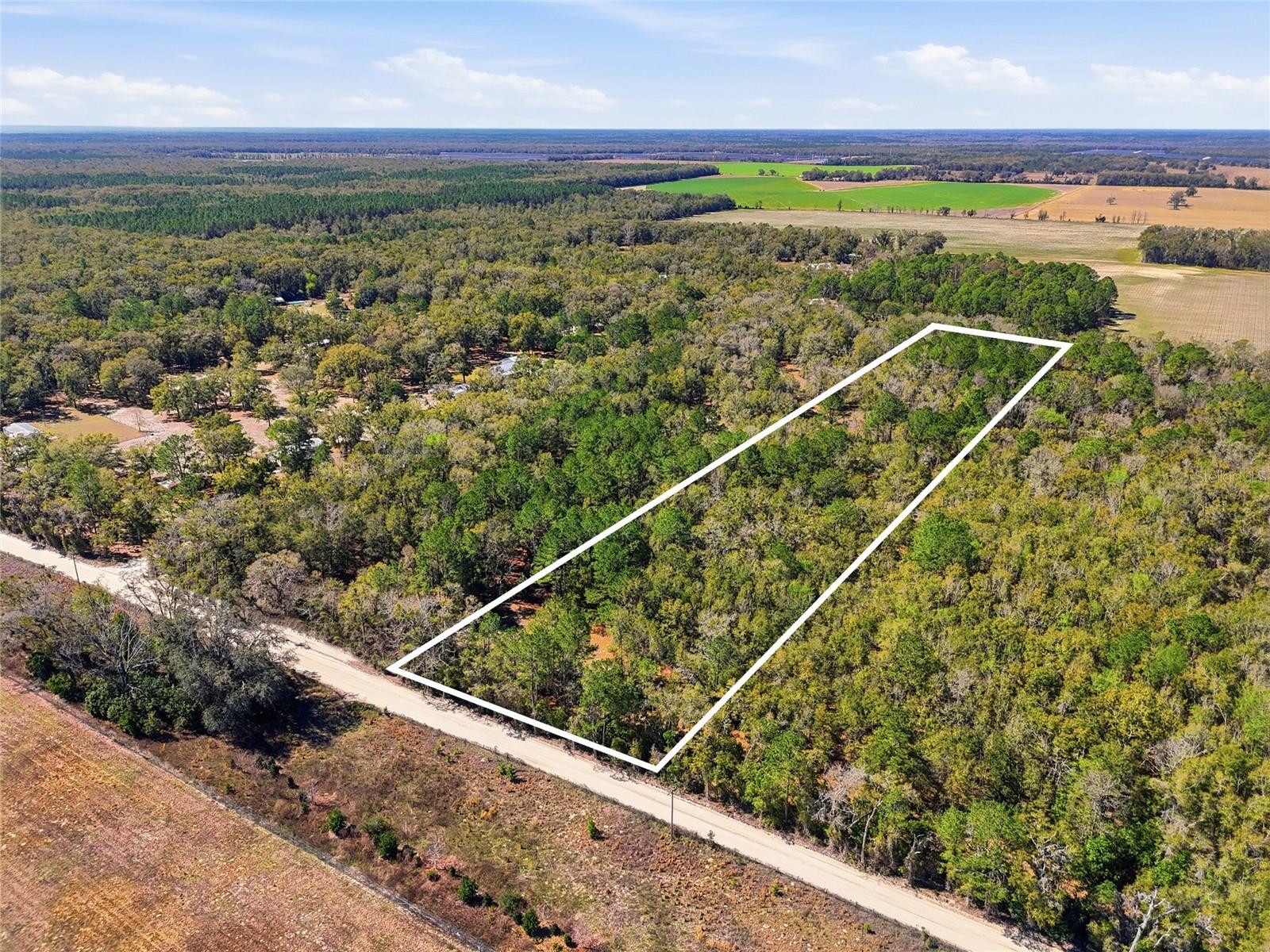 A beautiful 10-acre wooded corner parcel in Fort White located on Fry Ave. This unimproved property is scattered with majestic mature trees, offering the perfect setting for privacy, shade, and the natural beauty that North Florida is known for. NO HOA. Plenty of space to design your layout, this property is an ideal place to build your dream home, create a private retreat, or explore other possibilities. Outdoor lovers will appreciate being just minutes from some of the area's most famous natural attractions including Ichetucknee Springs State Park, the Santa Fe River, and the Suwannee River, known for crystal clear springs, tubing, paddling, boating, and fishing. Enjoy the peaceful rural setting while still being a short drive to High Springs, Lake City, and Gainesville. An additional 10-acre buildable parcel directly next door is also available, offering the opportunity to expand to 20 acres or purchase separately. Rare opportunity to secure acreage in one of North Florida’s most sought-after spring country locations.