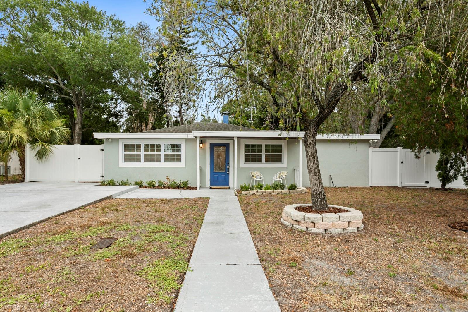 Virtually Staged. SOUTH TAMPA... OVERSIZED FENCED CORNER LOT... 4 BEDROOMS, 3 FULL BATHS... NO FLOOD INSURANCE REQUIRED!

This move-in-ready home offers the perfect combination of comfort, functionality, and location. Block construction, a desirable split-bedroom floor plan, wood-look tile flooring throughout the main living areas, and a spacious living room make this home ideal for both everyday living and entertaining. The flexible layout is perfect for multigenerational living, guests, or a home office.

The kitchen features stainless steel appliances, ample cabinet space, updated countertops, a tile backsplash, and a cozy breakfast nook overlooking the backyard. The three beautifully updated bathrooms add a fresh, modern touch to the home.

The dedicated laundry/utility room adds everyday convenience, while the oversized, fully fenced backyard offers endless possibilities to create your own private outdoor retreat.

Conveniently located near Publix, Target, Wawa, Dutch Bros Coffee, and neighborhood parks, this home offers easy access to the Selmon Expressway, the Gandy Bridge, MacDill Air Force Base, Downtown Tampa, Tampa International Airport, and International Plaza.

Schedule your private showing today!