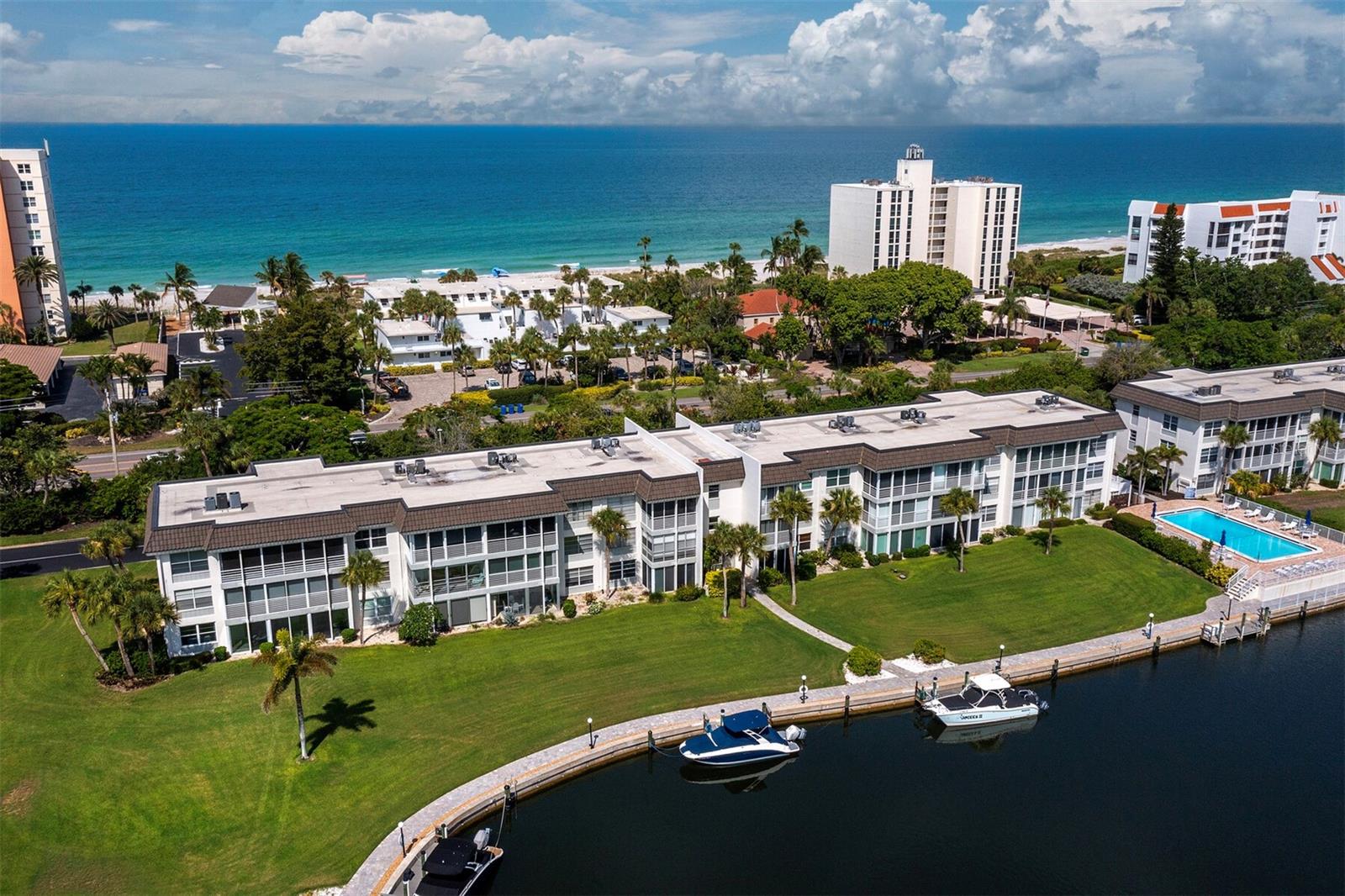 Exceptional opportunity to own a beautifully furnished waterfront residence in a gated, amenity-rich boating community. This one-bedroom unit features hurricane-impact sliding glass doors and windows, allowing abundant natural light while providing peace of mind.
Enjoy waterfront living with access to a private beach located at 4415 Gulf of Mexico Drive, complete with gated parking, indoor facilities, and beachside amenities. Residents have access to an impressive array of community features, including four heated swimming pools, a spacious fitness center, pickleball courts, tennis courts, kayak and bicycle storage, and a vibrant boating community with first-come, first-served boat slips.
Additional amenities include a banquet hall and numerous social and recreational opportunities. Whether you're seeking a full-time residence, seasonal retreat, or investment property, this waterfront gem offers the perfect combination of coastal lifestyle, convenience, and value.