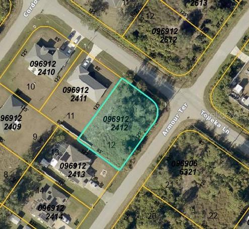 Build your dream home in a growing area of North Port. OVERSIZED residential buildable CORNER LOT. No Flood Zone. No HOA. No Deed Restrictions. Priced to sell. Enjoy close proximity to I-75 and US-41 but without the noise. Close by to shopping, grocery stores, restaurants and MORE. This could also be a great lot to buy and hold for long term investment.