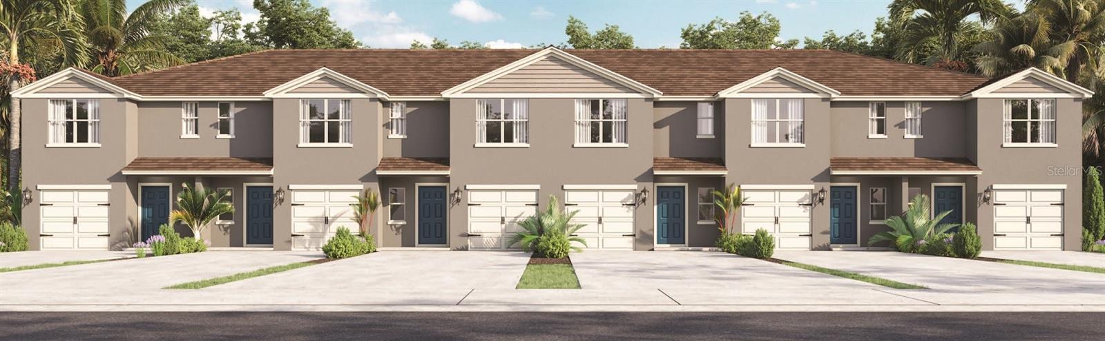 Under Construction. Introducing the Pearson – where modern elegance meets everyday functionality in this stylish townhome. Located in Haines City, Florida. Step into sophistication as you enter through the one-car garage into a spacious and welcoming abode with 1,463 square feet.

The heart of the home, a sprawling living space, beckons with its ample room and abundant natural light. Whether entertaining guests or enjoying a quiet night in, this versatile area adapts effortlessly to your lifestyle needs. Adjacent to the living space lies the dining nook and gourmet kitchen, a chef's delight adorned with sleek cabinetry, premium stainless-steel appliances, and a stunning center island. Gather around the island for casual meals or culinary adventures, as the kitchen effortlessly blends style with functionality.

Upstairs, three comfortable bedrooms await, providing space for rest and relaxation. The primary bedroom offers a peaceful retreat, complete with a walk-in closet and a luxurious ensuite bath featuring dual sinks, and walk-in shower. With 2 1/2 baths throughout the home, convenience is never far away. Whether getting ready for the day or unwinding in the evening, you'll appreciate the thoughtful design and attention to detail in every corner of the Pearson.

Like all homes in Crosswinds, the Pearson includes all concrete block and also smart home technology, which allows you to control your home anytime with your smart device while near or away.

Experience the ultimate in modern living with this thoughtfully designed townhome, where comfort and style converge to create the perfect sanctuary for you and your loved ones. Welcome home to the Pearson – where every day is an invitation to live life to the fullest. Schedule a tour today in Crosswinds.
*Photos are of similar model but not that of the exact house. Pictures, photographs, colors, features, and sizes are for illustration purposes only and will vary from the homes as built. Home and community information including pricing, included features, terms, availability, and amenities are subject to change and prior sale at any time without notice or obligation. Please note that no representations or warranties are made regarding school districts or school assignments; you should conduct your own investigation regarding current and future schools and school boundaries.*