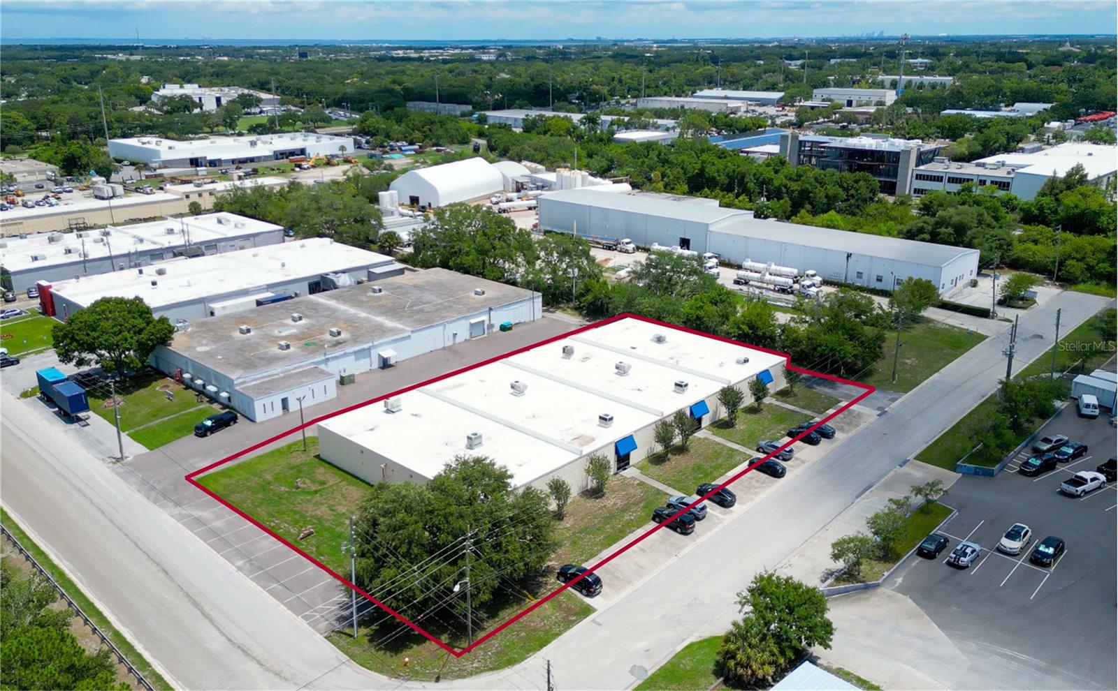 20,000 SF Warehouse/Flex  Building - 100 percent leased  -  Located on a corner lot just East of Clearwater Airpark Airport (CLW) between Belcher Rd & Hercules Ave  -  Multi-tenant warehouse/flex building divided into 4 equally sized 5,000 SF units each and 100% sprinklered  -  
Functional specifications include 12’ x 10’ overhead doors and 200 amp electrical power / each unit  -  100 percent Leased with one tenant (Pro Housing) vacating 11/30/26  offering opportunity for an owner - occupant  -  Built in 1972 and has been comprehensively remodeled  with a new roof, AC units,  Front Awnings, Asphalt and more  -  Zoned E-1 (Pinellas County) for a broad range of light industrial, flex, and office uses  -  30 Parking Spaces  -  Parcel ID: 01-29-15-16488-000-0157  -  RE Taxes (2025): $22,137.00  -  Sale Price: 3,600,000.00