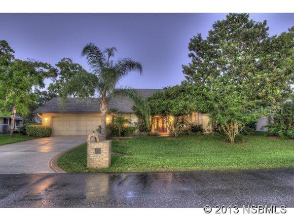 America's Premiere Fly-In, Gated, Country Club community; 4000' paved runway w/GPS approach & VASI lights; 24/7 roving security. Only min. to restaurants, shopping & theater; 15 min from World's Most Famous Beach, 20 min to Embry Riddle Aeronautical Univ & 1 hr to Orlando. Custom built, immaculate residence w/ 45 x 35 hangar & 40 x 14 bi-fold door includes full bath plus splash tub; A/C workshop w/ built-ins & storage above; located on Taxiway Delta allows for aircraft and other vehicles; perfect for car buff or RV owners. Excellent floor plan offers two-story great room w/gas fireplace; formal dining; huge, fully-applianced kitchen w/ eating bar; tile floors, an abundance of white, raised-panel cabinets & hard surface counters. The breakfast room w/ buffet area opens to a separate 17 x 10 private, screened porch. First floor ownerÂs suite includes walk-in closet, dressing area, separate granite vanities & walk-in shower. Office or 4th BR on 1st floor plus separate Â½ bath. All main living areas open to a 50 X 22 screened lanai with room for a pool. 2nd floor includes 2 huge bedrooms & large bath w/ granite vanity plus open loft area. Meticulously maintained with newer roof & A/C w/ 4 zones; Andersen dual pane windows & sliders, wood doors, lightening rods & surge suppressors, newer front door, extra storage space, beautiful landscaping including lime, lemon, fig & avocado trees, located on a quiet, cul de sac. ;Water: City